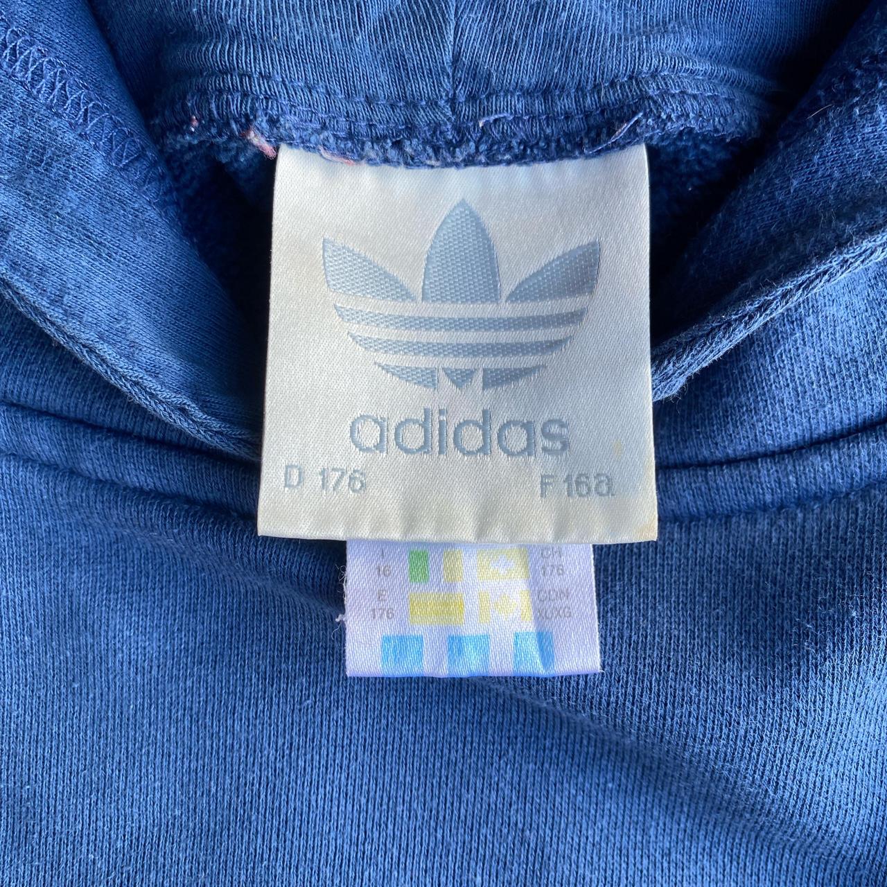 Vintage Blue ‘90s Adidas Graphic Hoodie - S