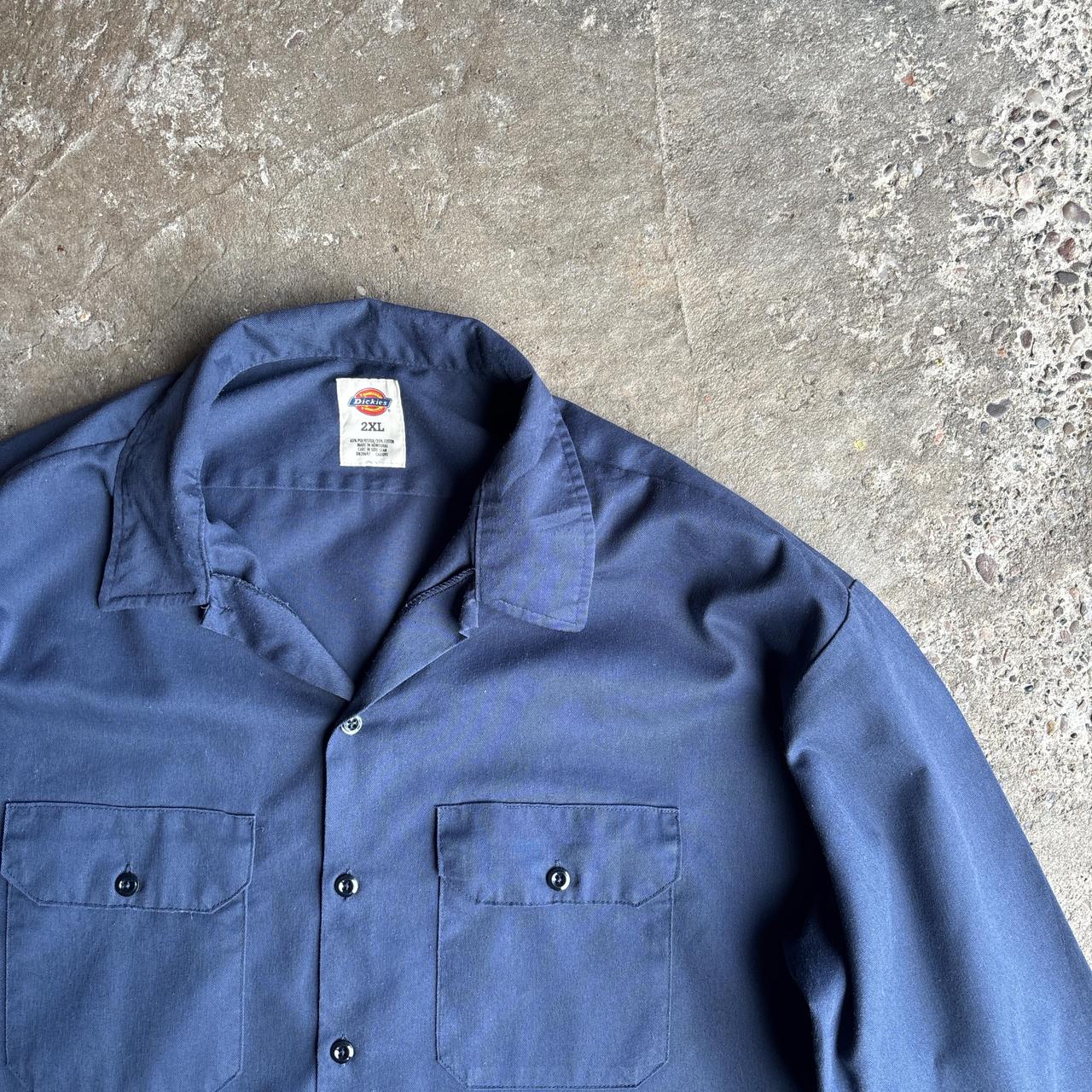 Navy Blue Dickies Work Shirt - 2XL