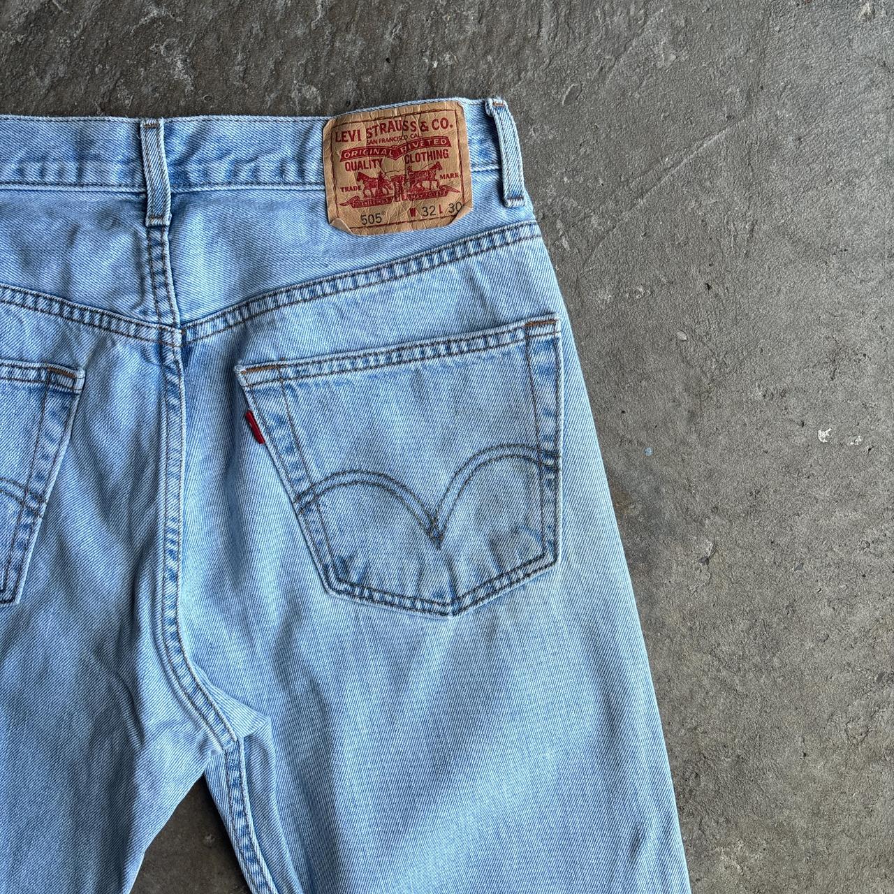 Light Blue Denim Levi’s 505 Regular Fit Jeans