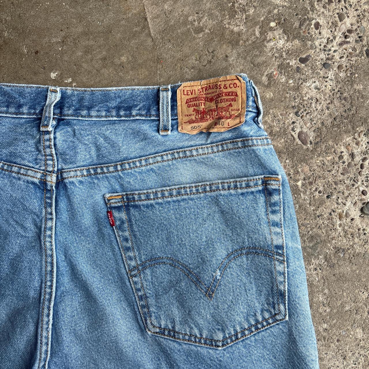 Light Blue Denim Levi’s 505 Jean Shorts