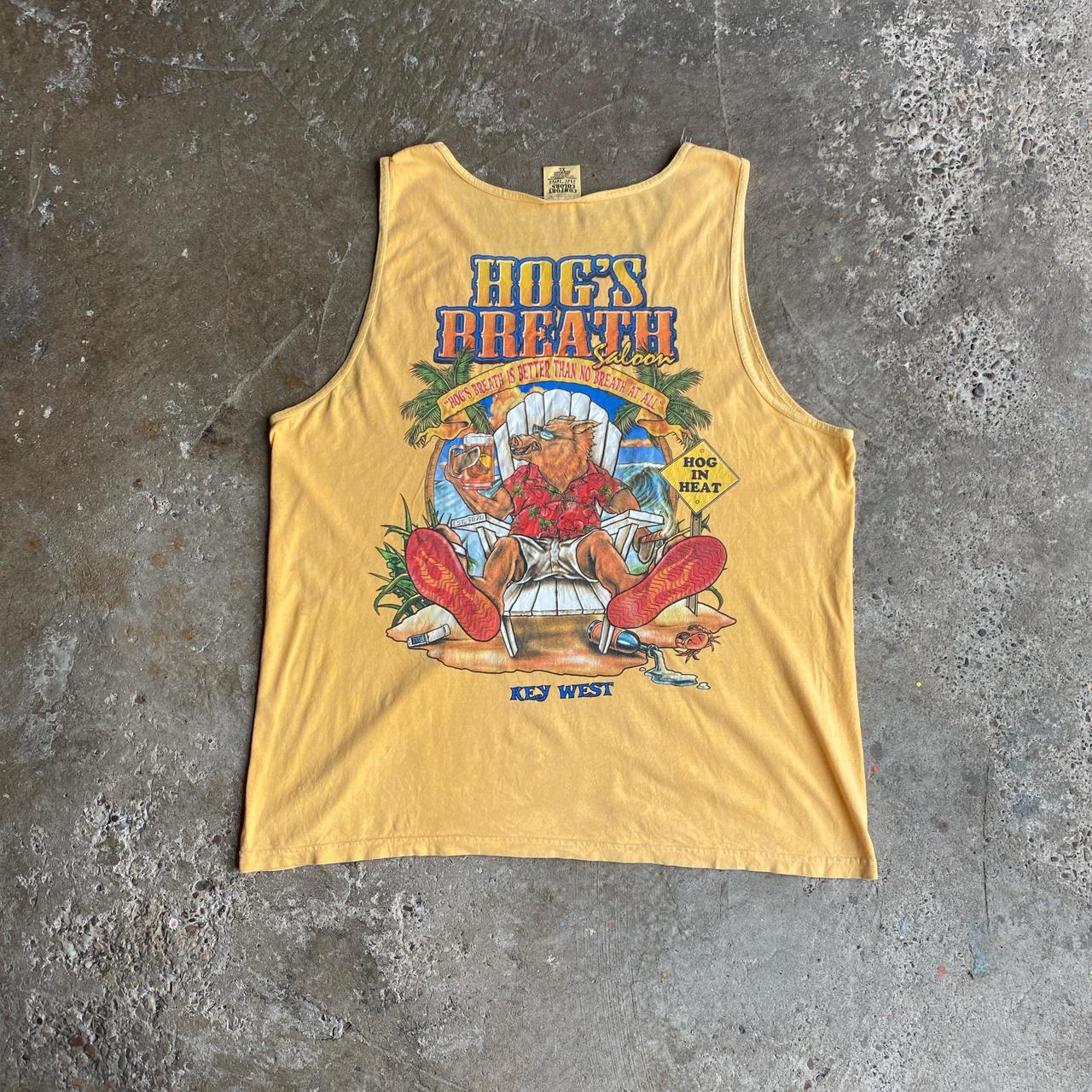 Peach Graphic Bar Vest - XL