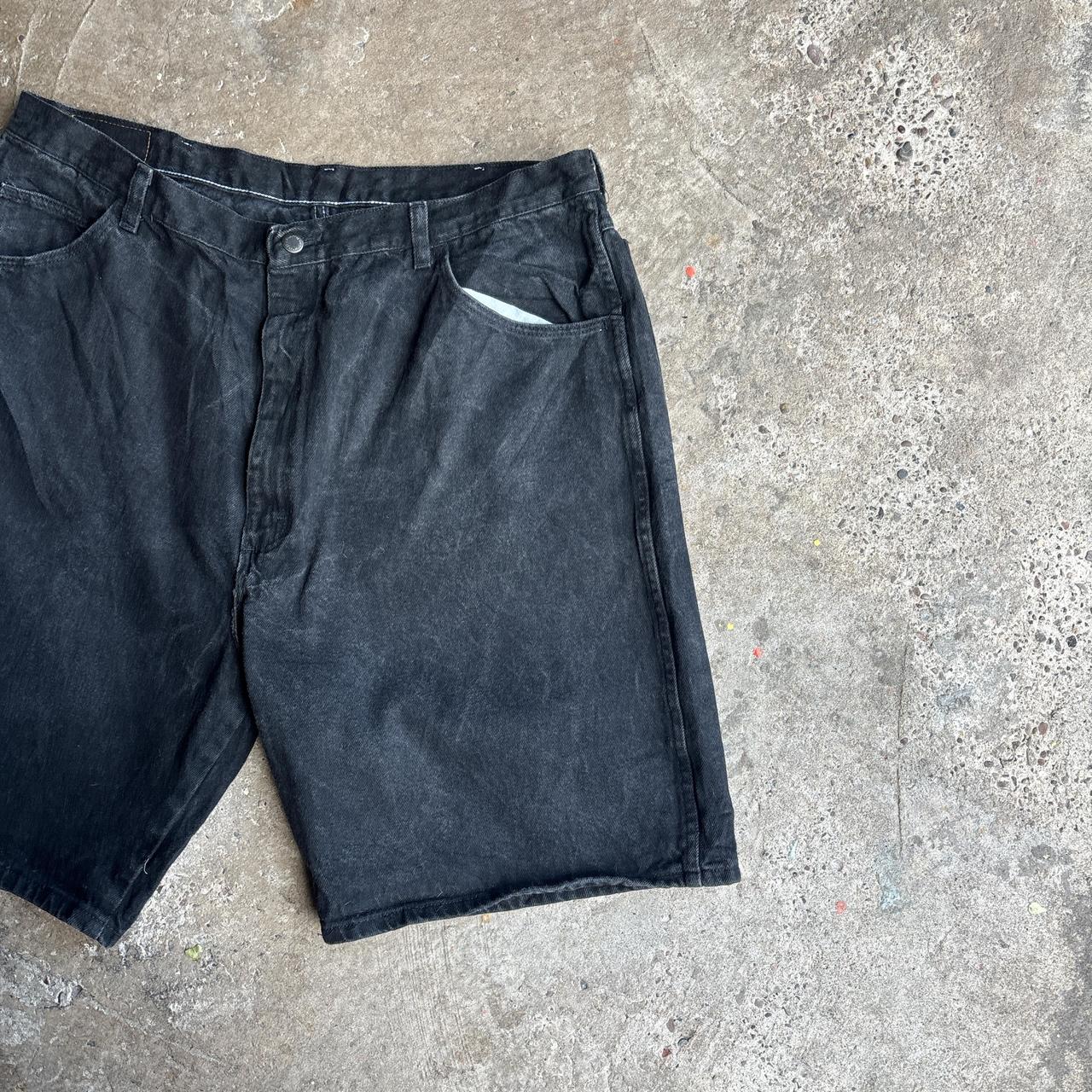 Black Wrangler Denim Jean Shorts
