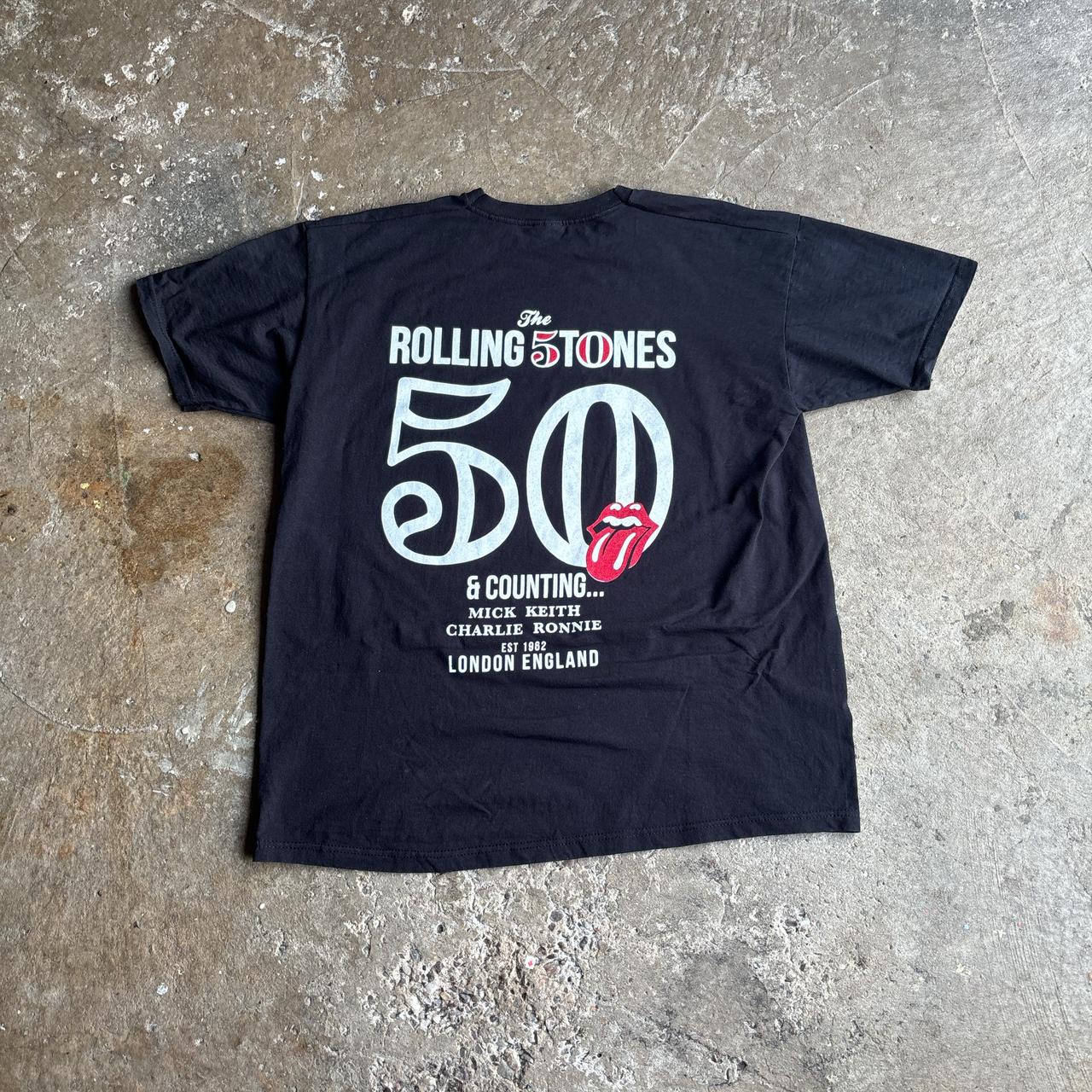 Black Rollings Stones 50th Anniversary T-Shirt
