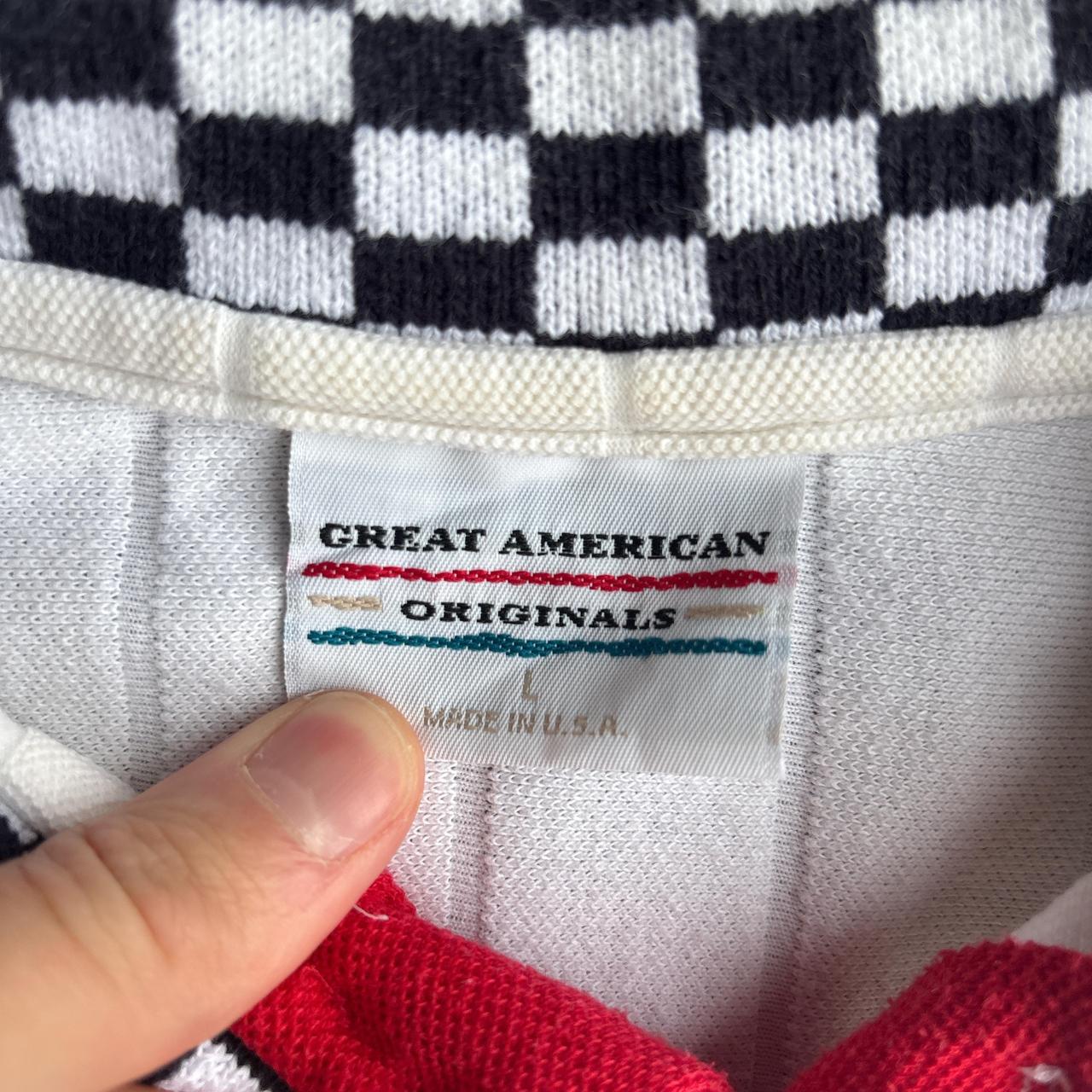 White NASCAR Cotton Polo Shirt L