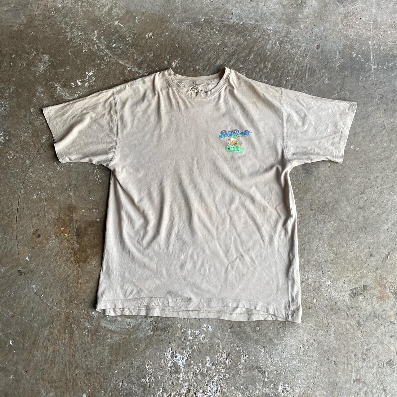 Bad Parrot’ Tan Graphic Bar T-Shirt