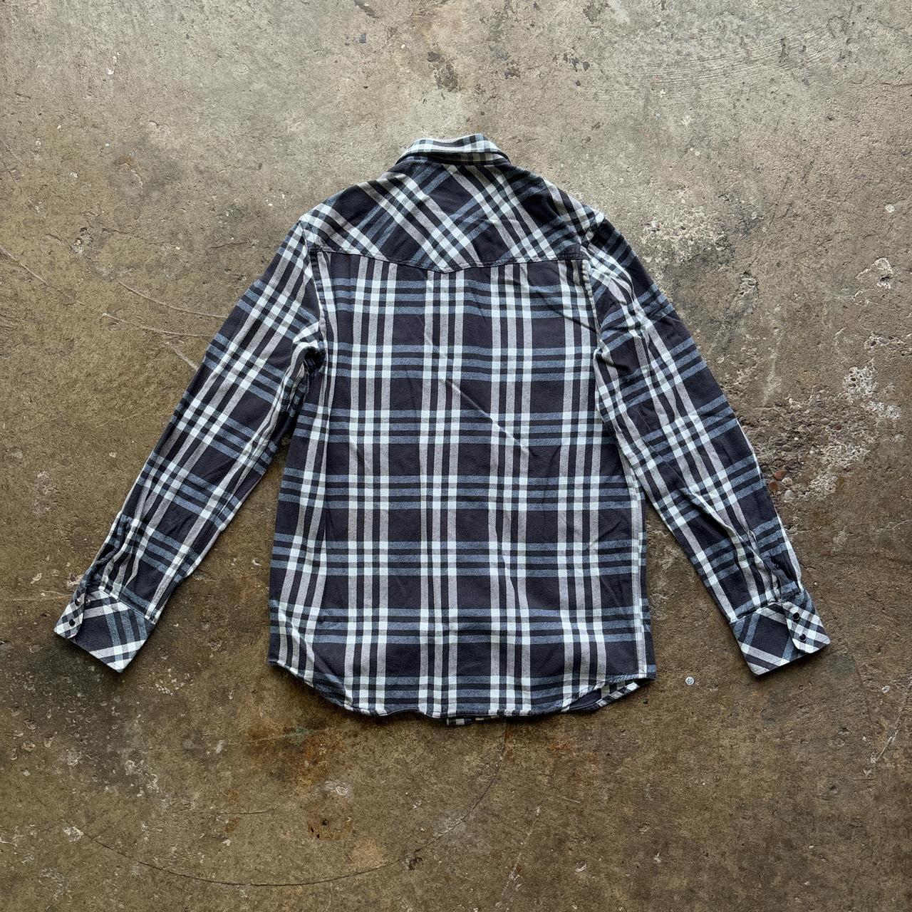 Black and blue Diesel chequered shirt