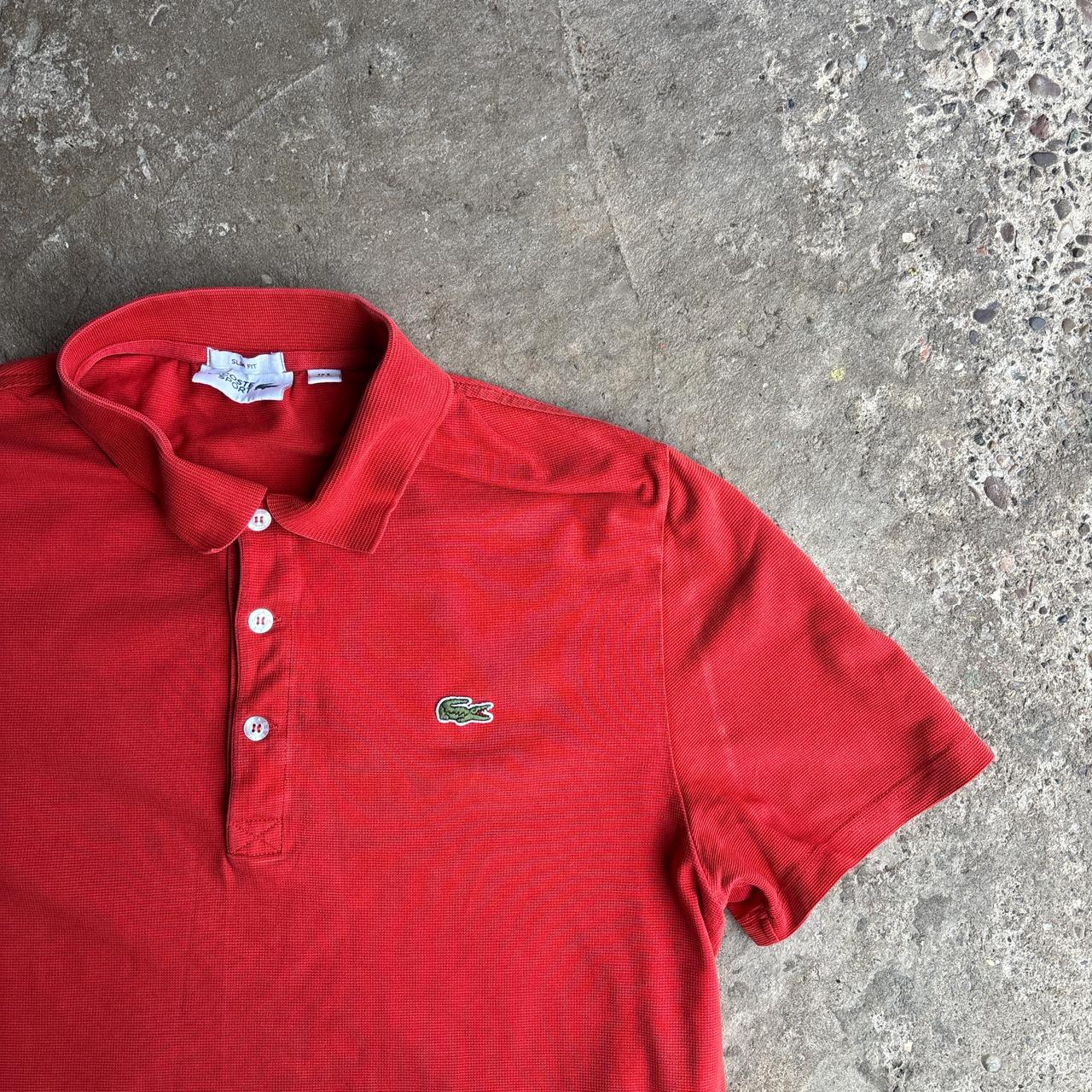 Peach Classic Lacoste Slim Fit Polo Shirt