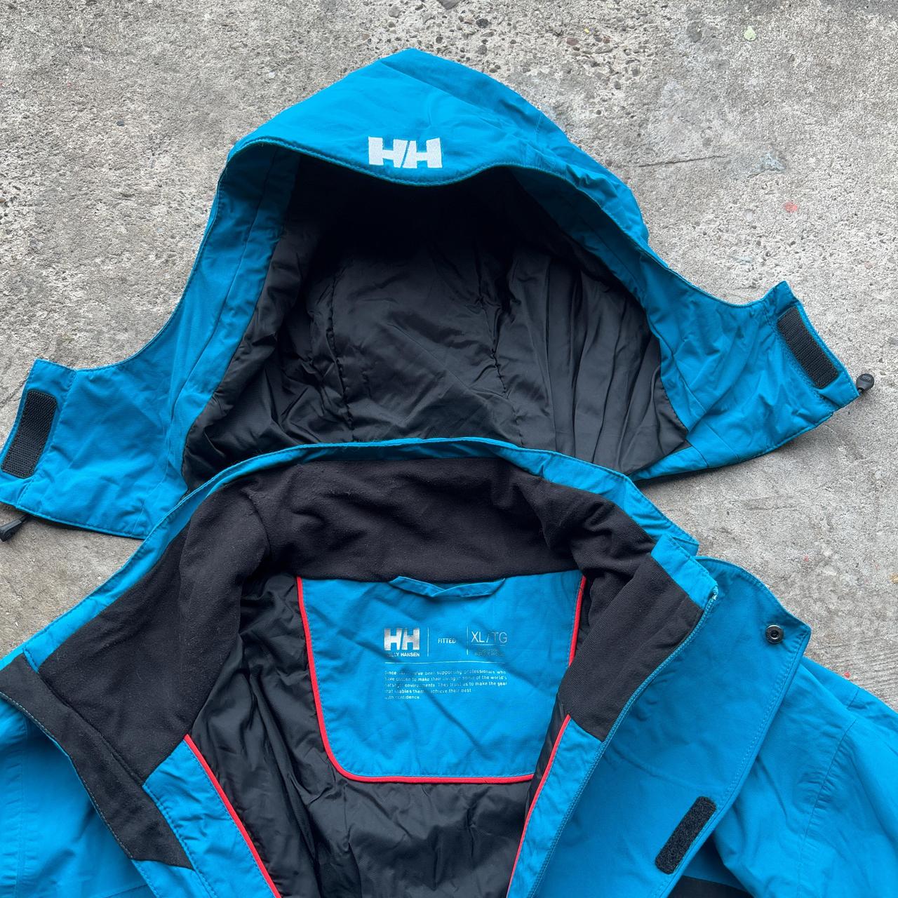Blue Helly Hansen ski jacket