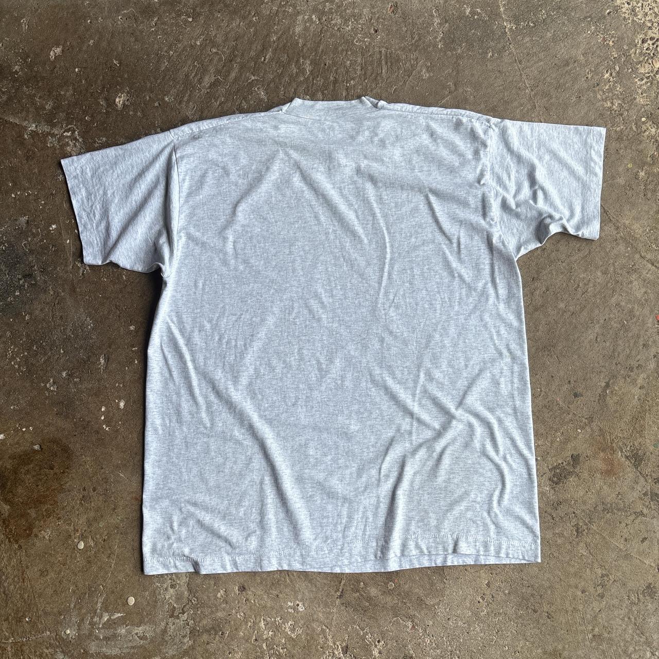 90s Grey ‘Mass Retirees’ single stitch tee - L