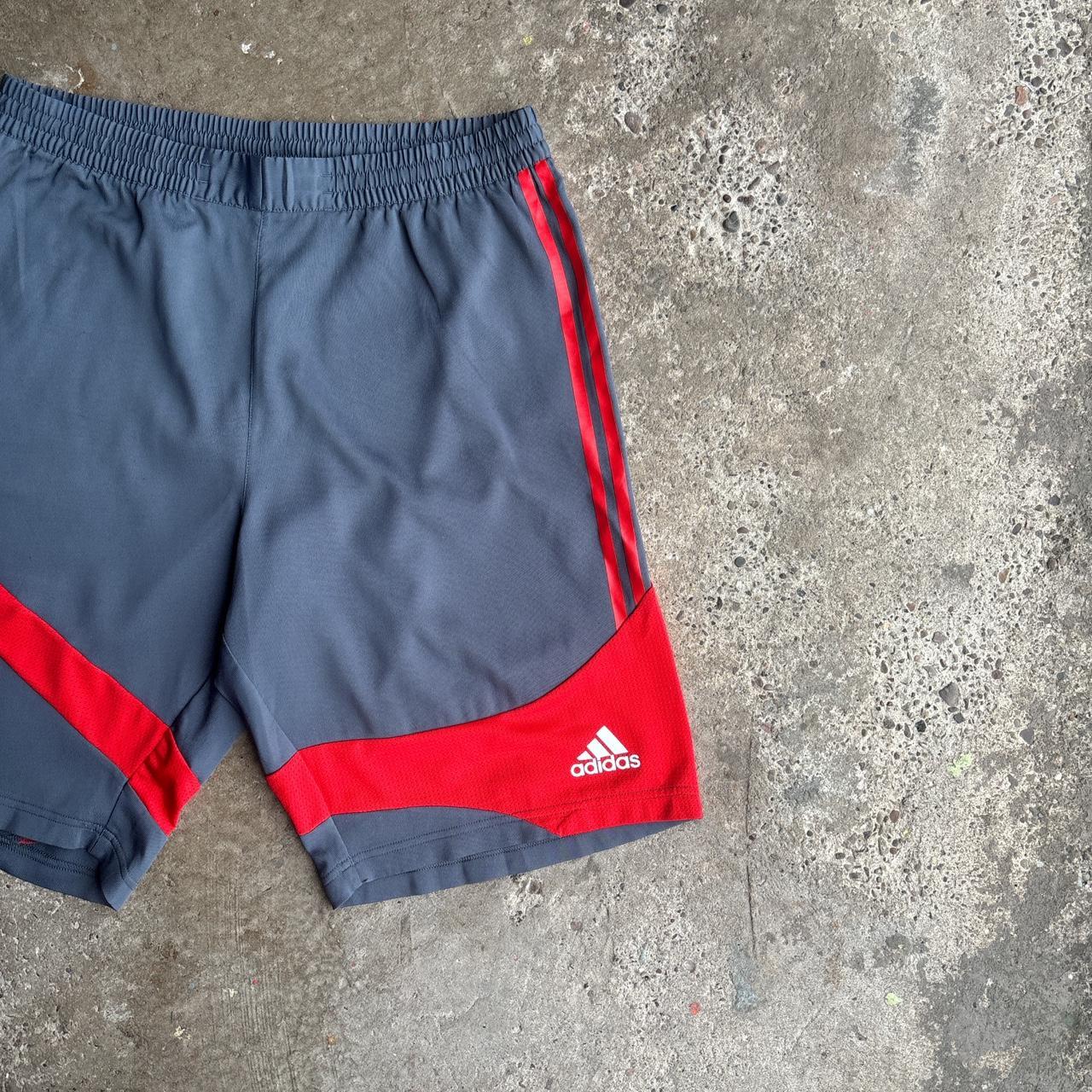 Grey Adidas Benfica ā00s Football Shorts - L