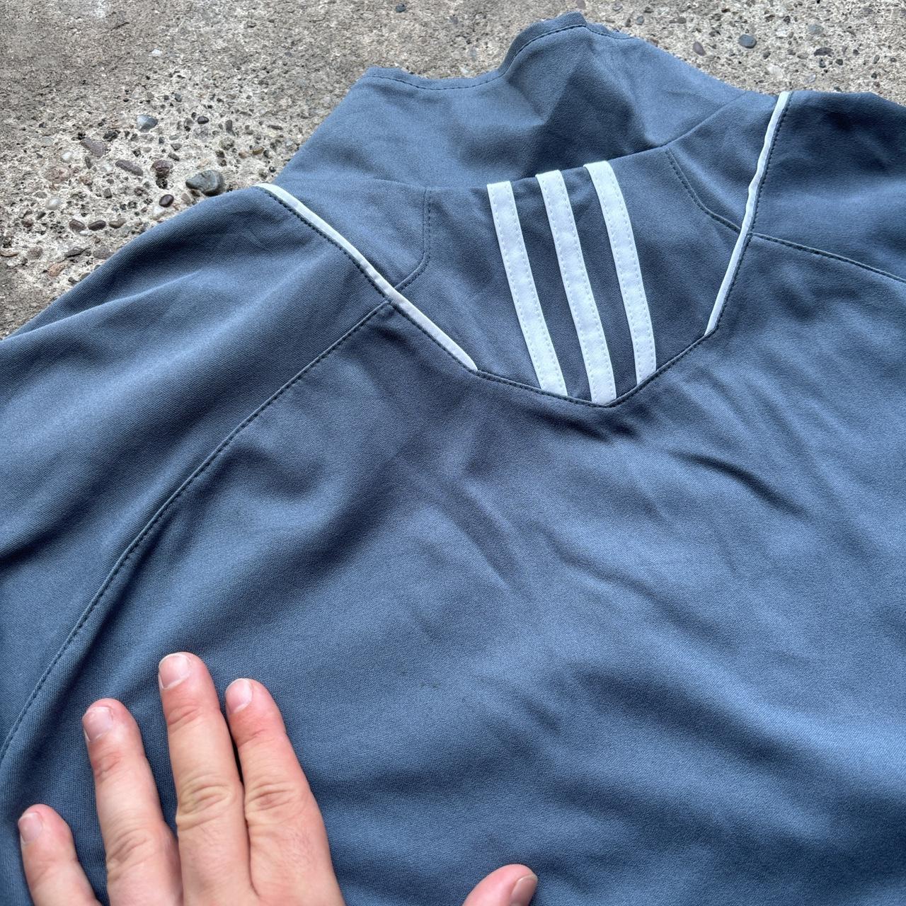 Grey adidas golf short sleeve sweatshirt