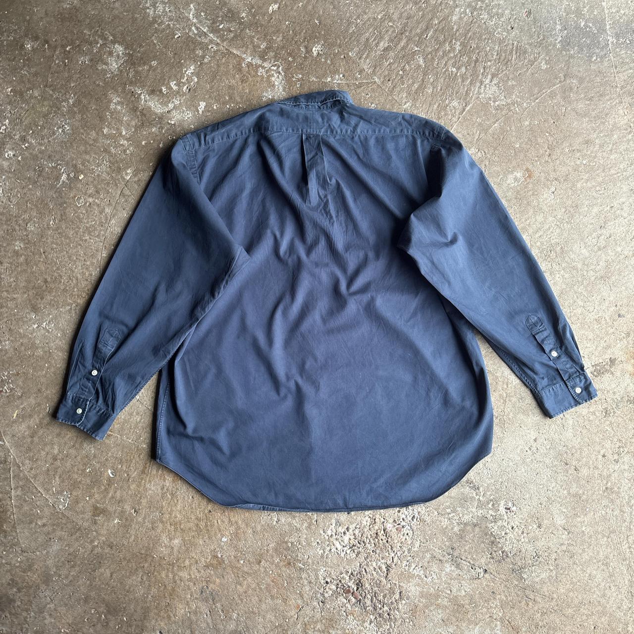 Navy Ralph Lauren Button Up Long-Sleeve Shirt - XL