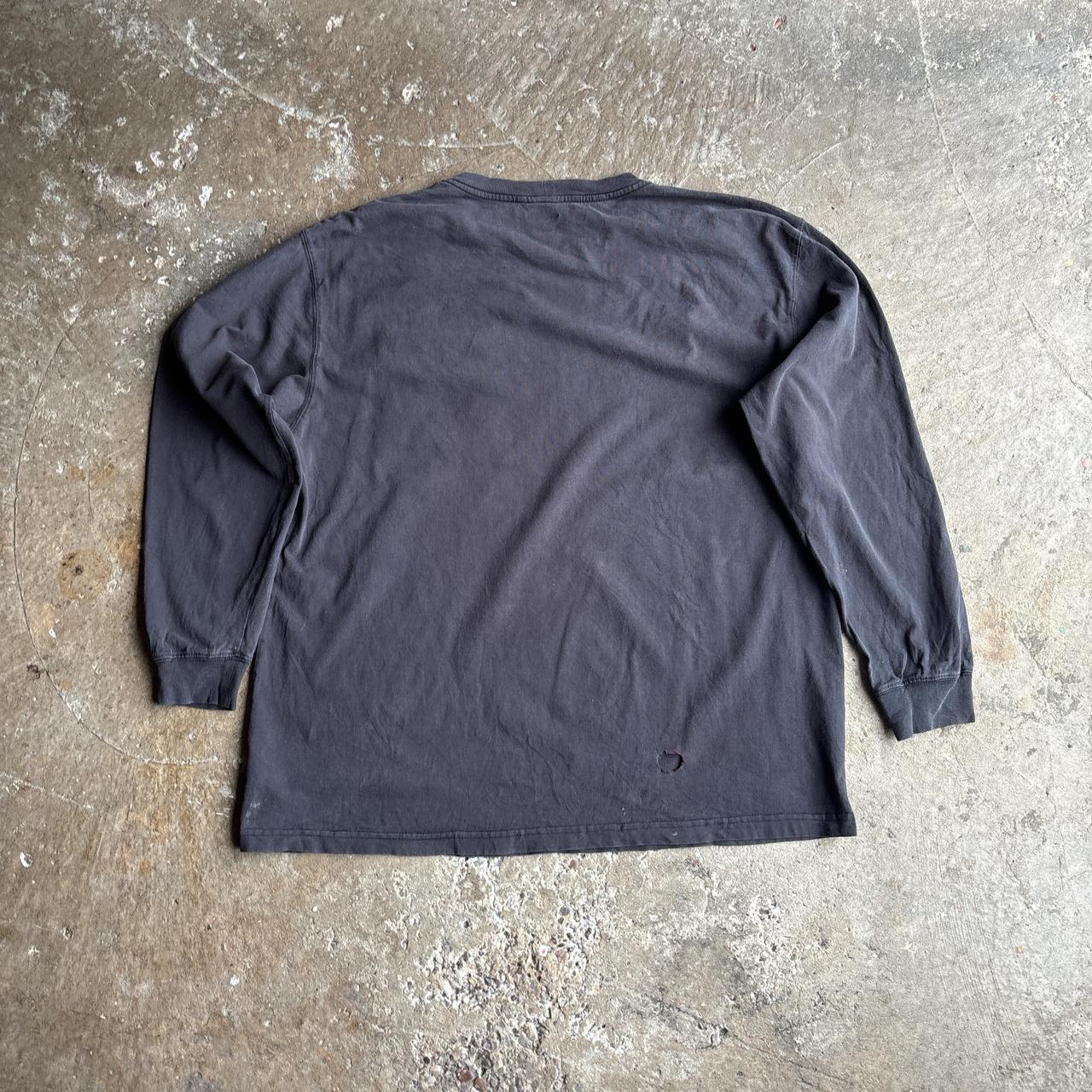 Grey Long-Sleeve Carhartt Paint Splattered T-Shirt