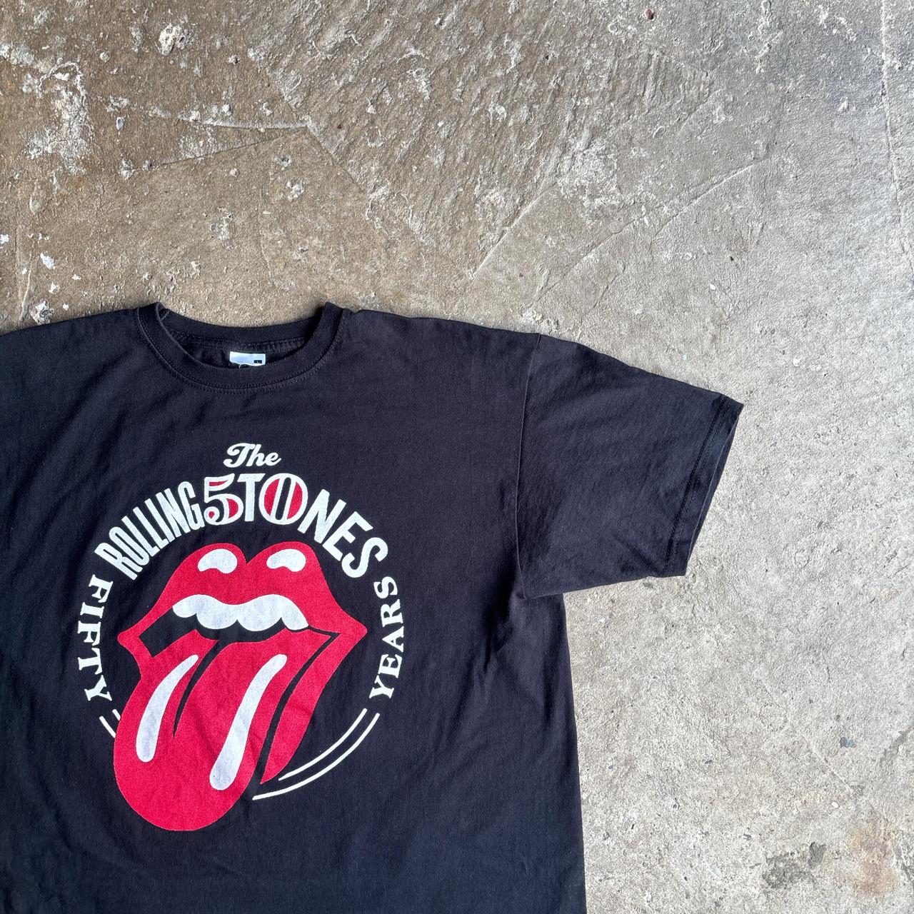 Black Rollings Stones 50th Anniversary T-Shirt