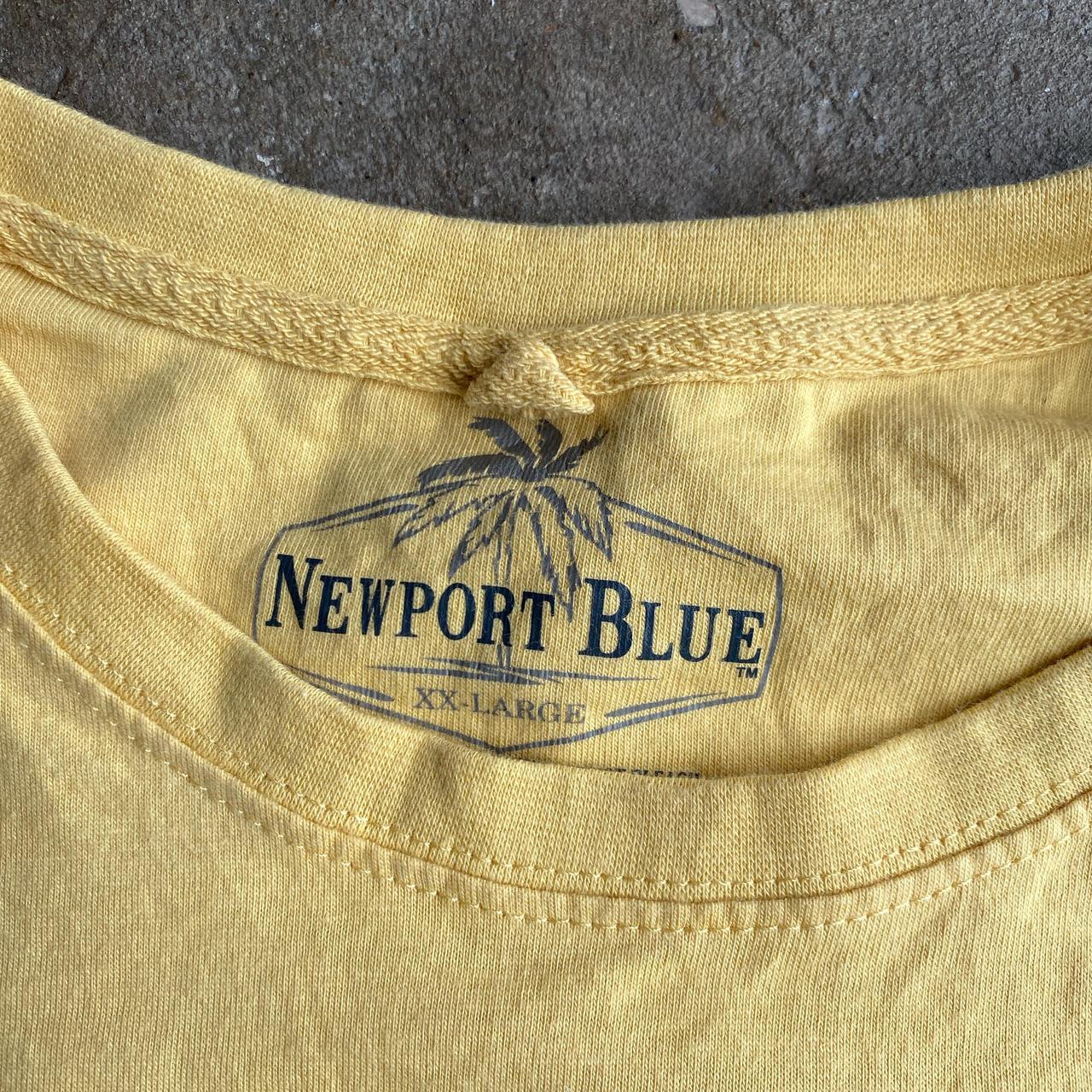 Yellow Newport Blue Graphic Bar T-Shirt