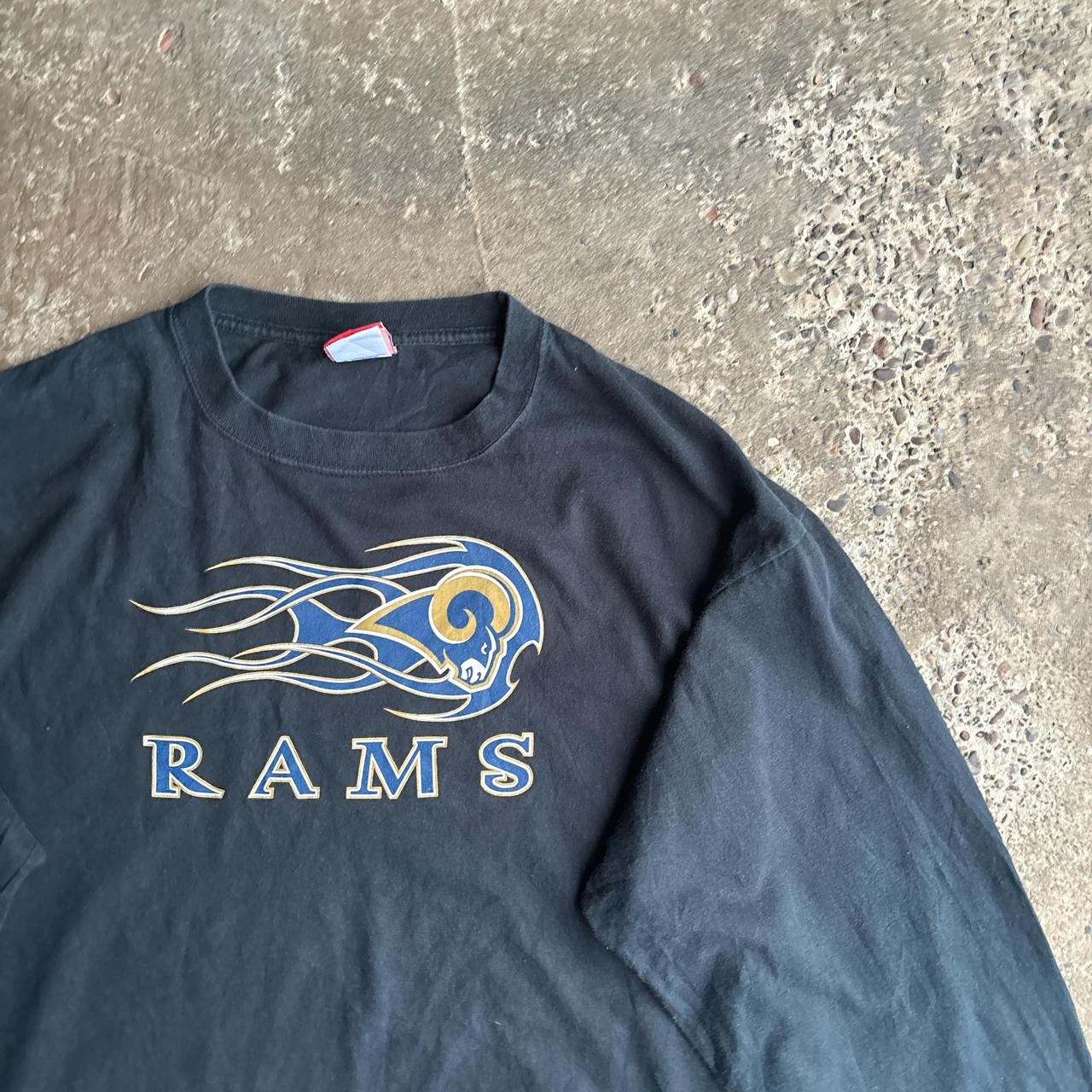 Dark Navy NFL Graphic Rams Long-Sleeve T-Shirt - 2XL