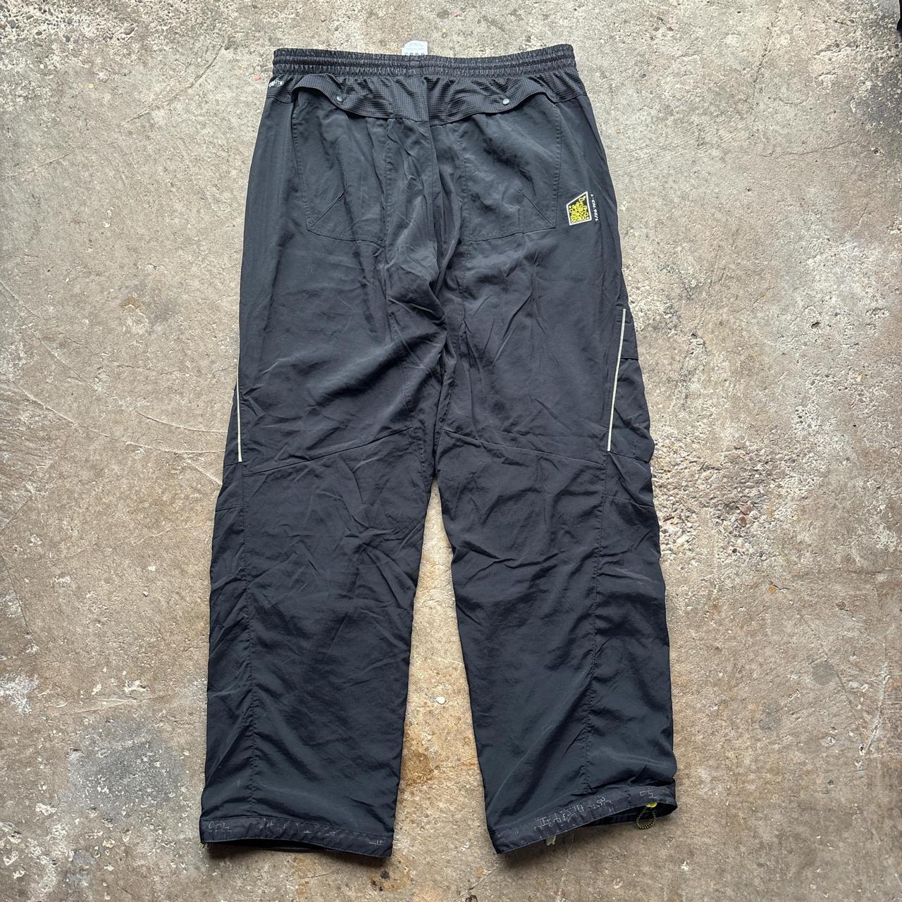00s Black Adidas track pants