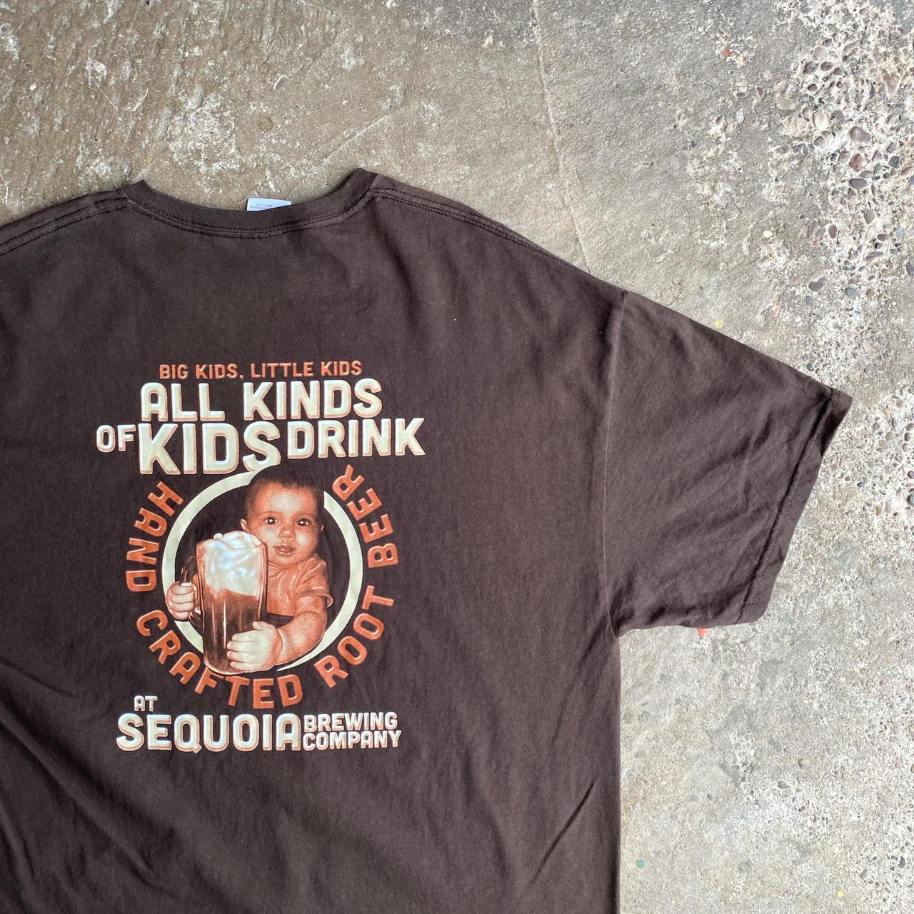 Brown Graphic Bar T-Shirt - XL