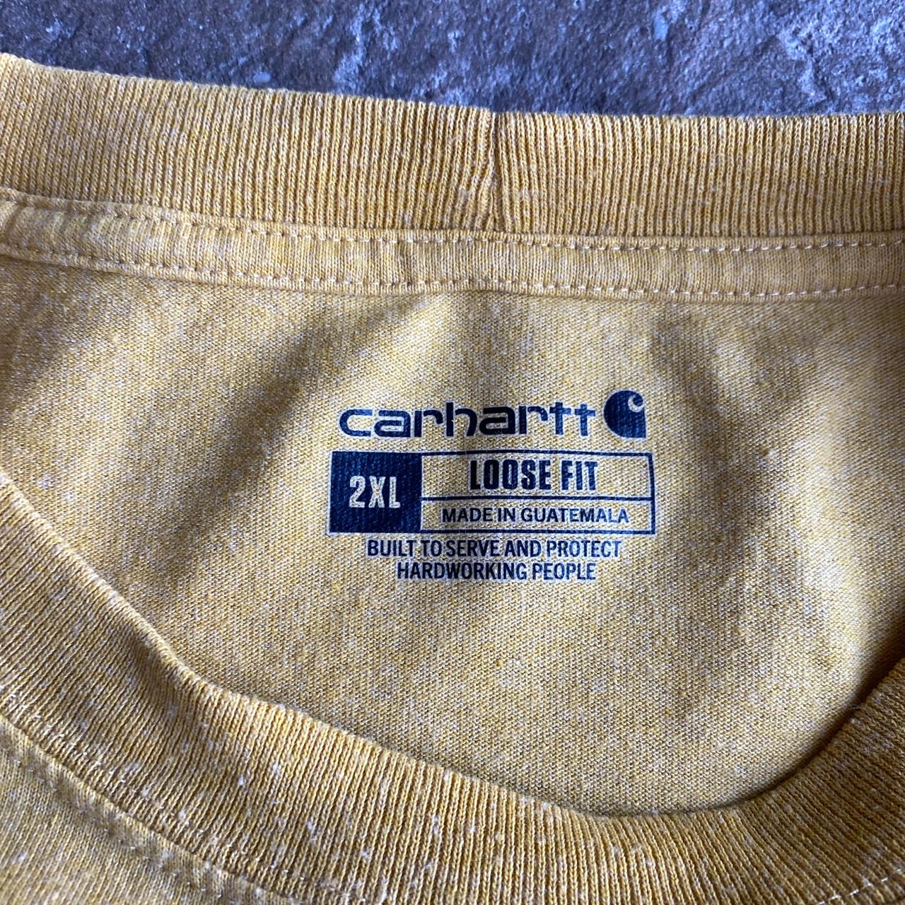 Yellow Long-Sleeve Carhartt T-Shirt - 2XL