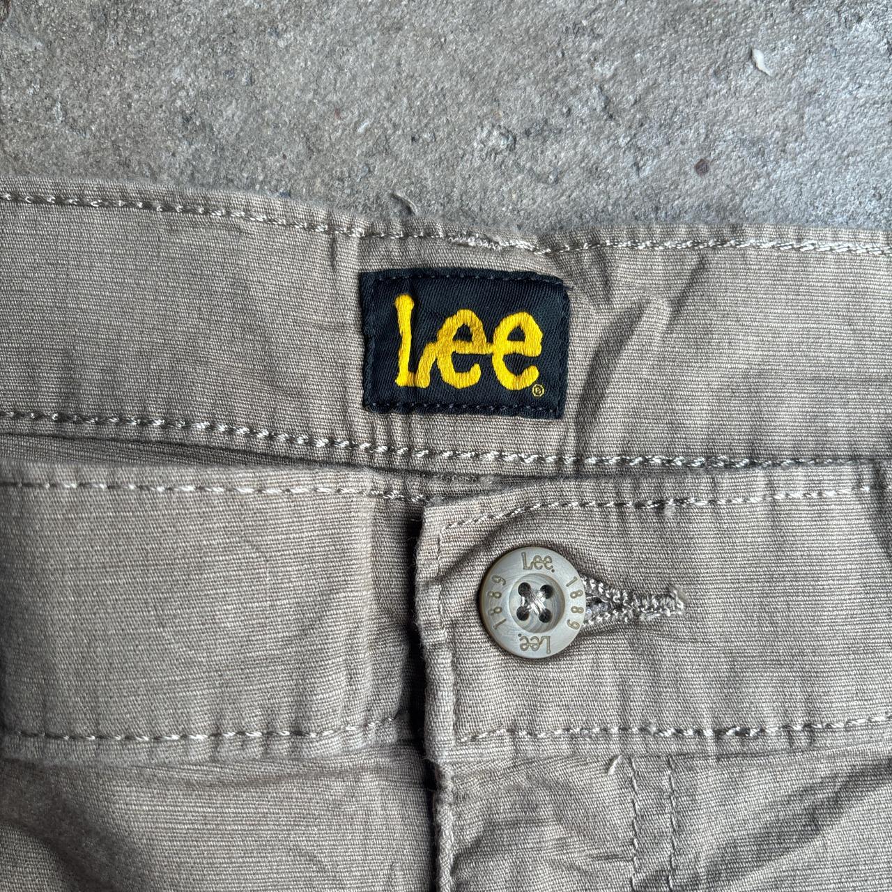 Khaki Green Lee Cargo Shorts