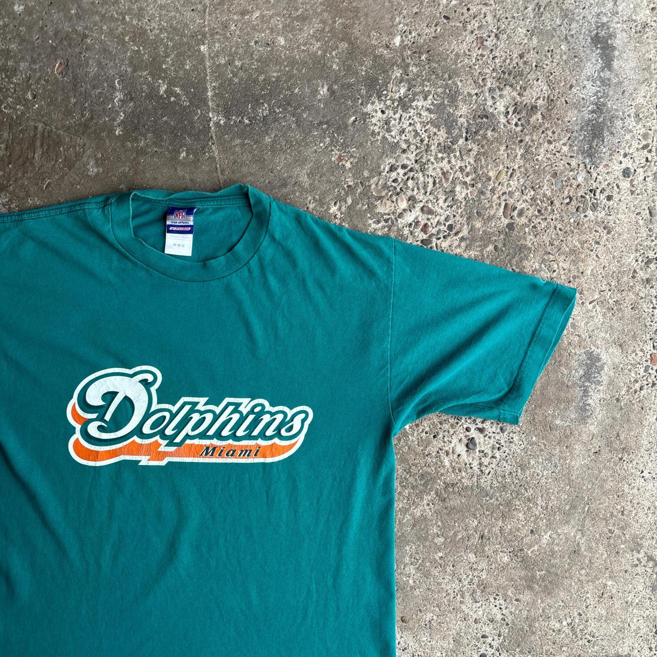 Teal Miami Dolphins Graphic T-Shirt - M