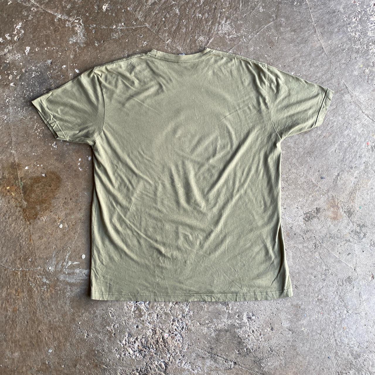 Olive Green Graphic Whisky T-Shirt - XL
