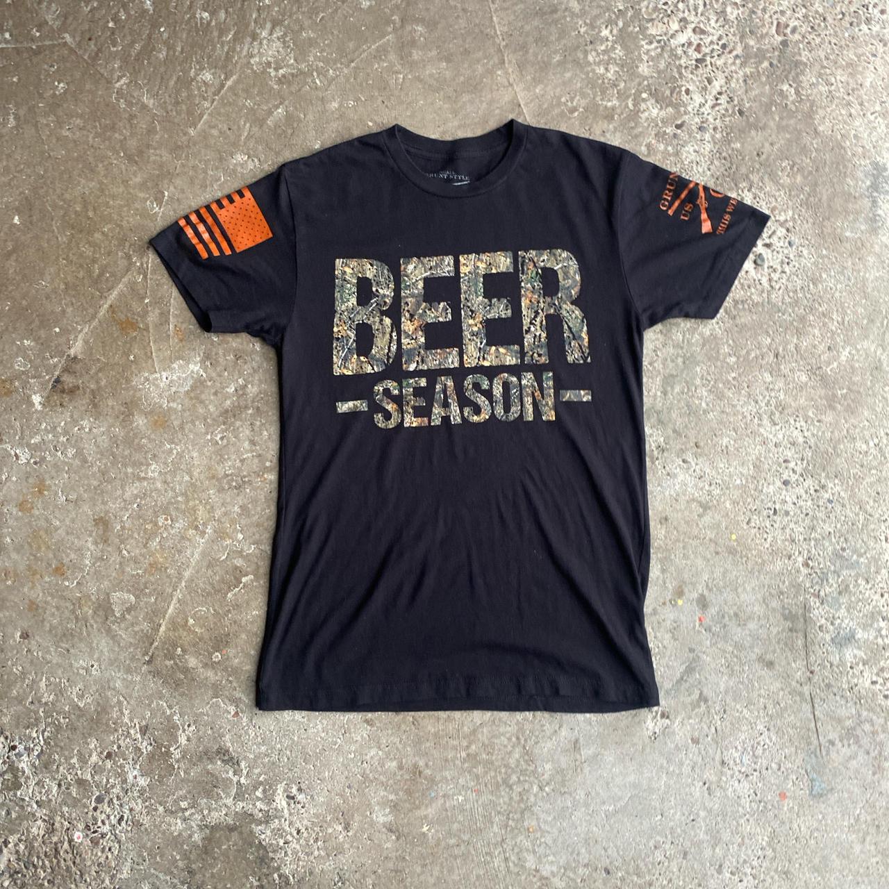 Black ‘Beer Season’ Graphic T-Shirt - S