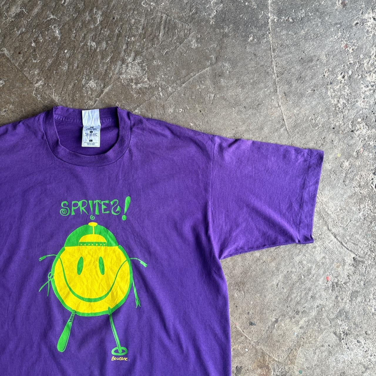 Purple Graphic Sprite Single Stitch T-Shirt