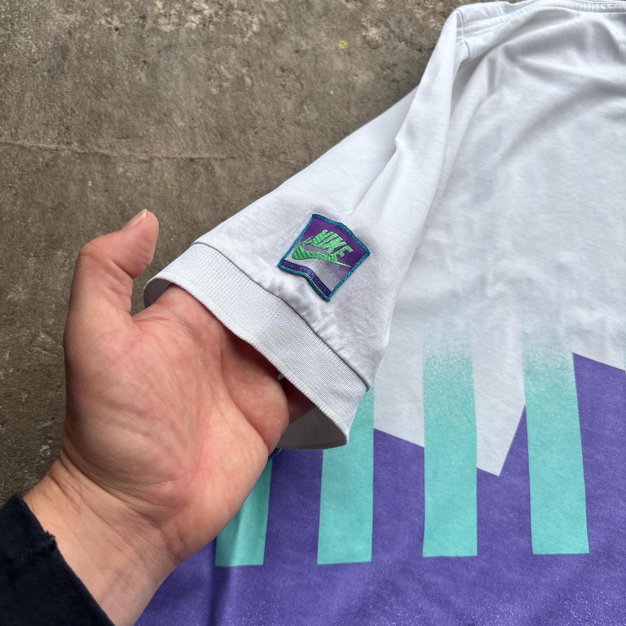 90s White Nike Challenge Court polo shirt - L