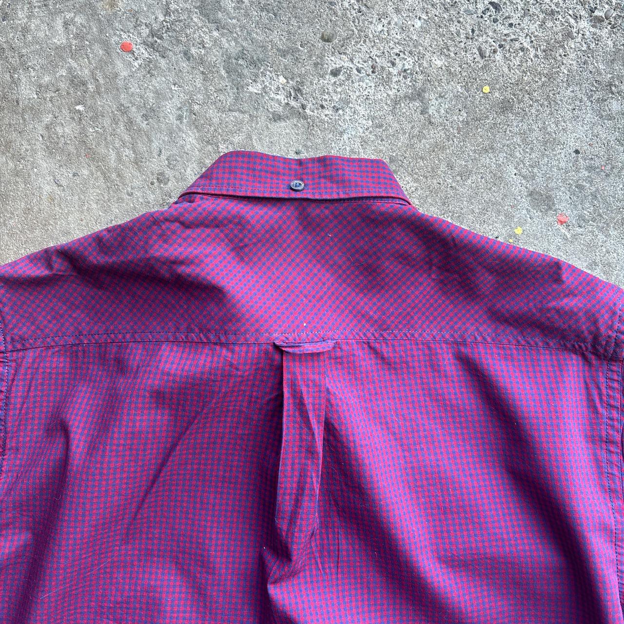 Vintage Ben Sherman Blue & Red Checkered Long-Sleeve Shirt