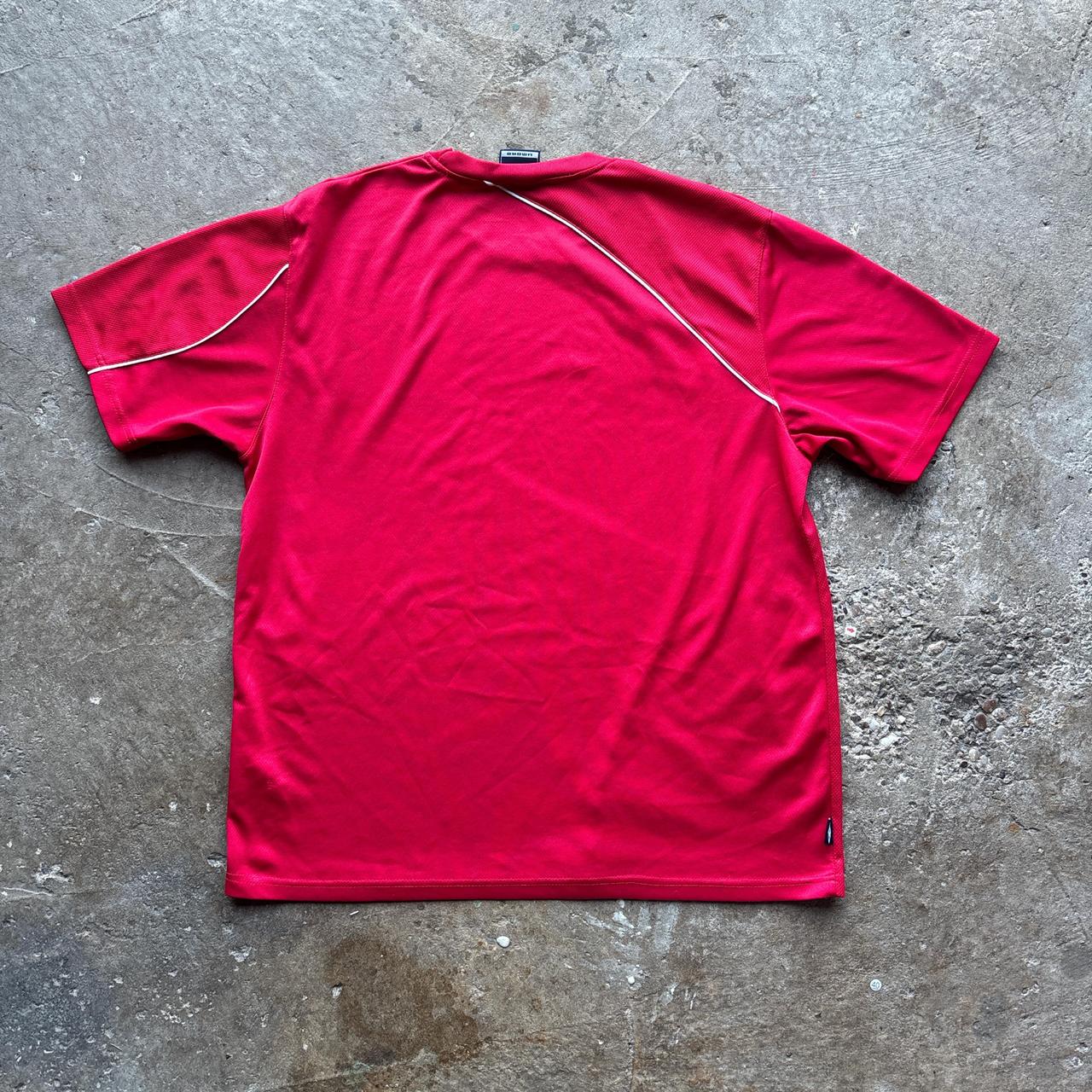 Vintage red and white Umbro activewear t-shirt