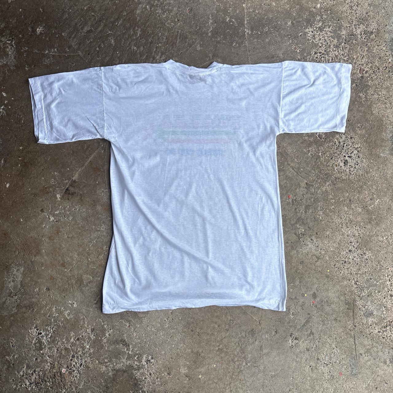 White Single Stitch Vintage Italia 90 World Cup T-Shirt - L