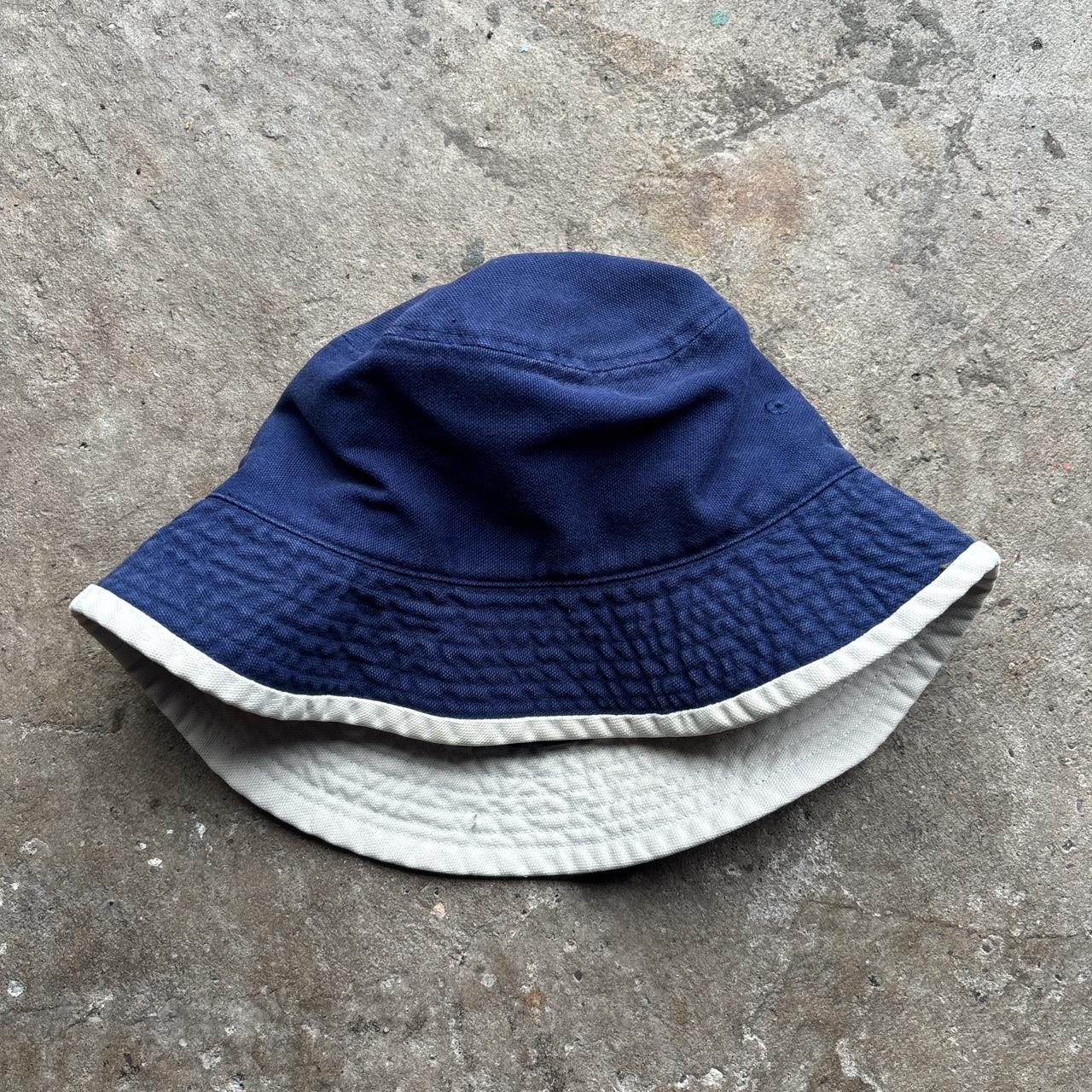 Navy and cream Vintage Adidas bucket hat
