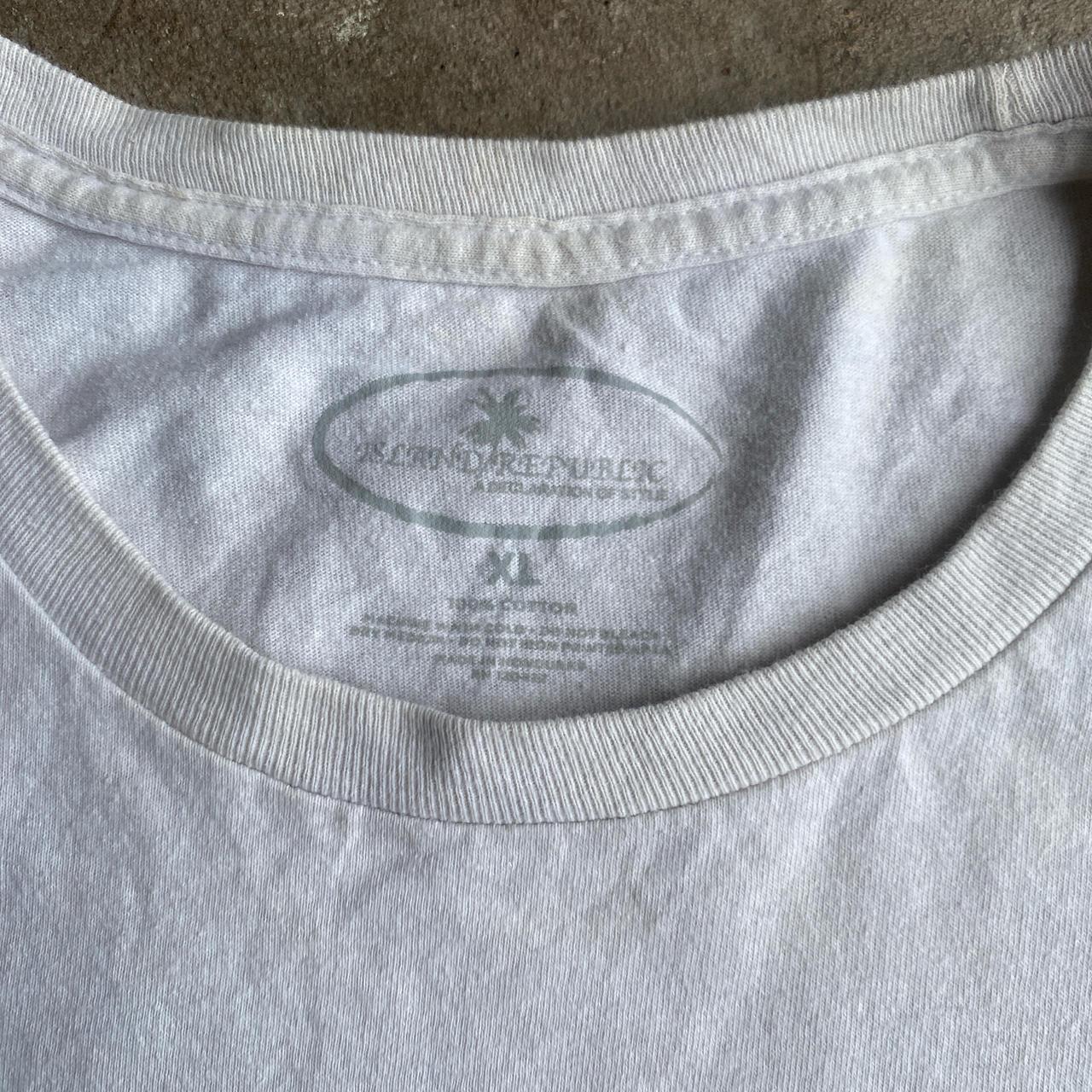 Off White Island Republic Graphic T-Shirt