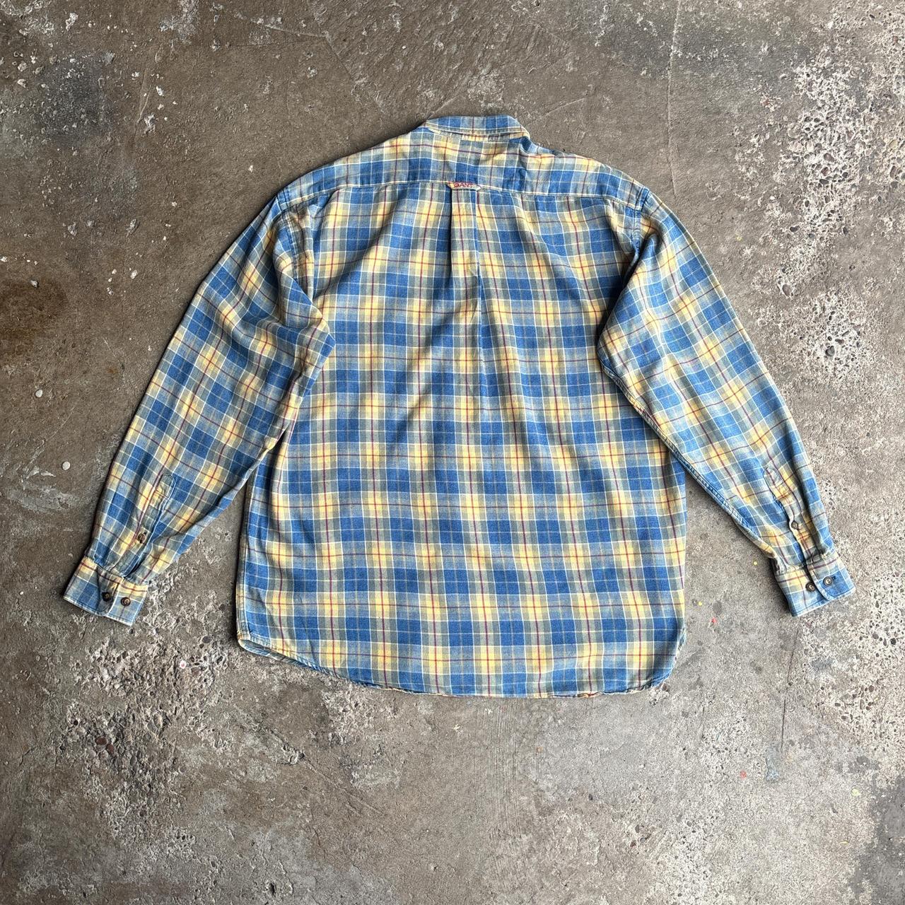 Blue & Yellow Flannel Shirt GANT - L