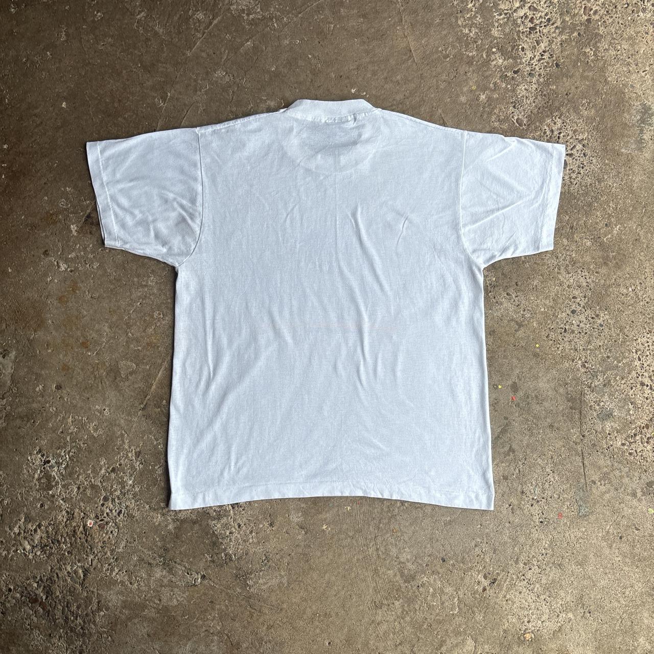 Vintage White Single Stitch P-51 Mustang Graphic T-Shirt - L