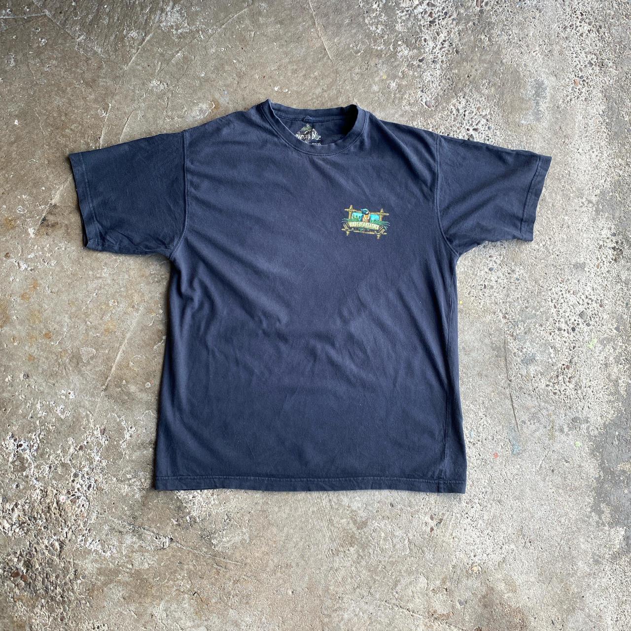 Black Newport Blue Graphic Bar T-Shirt - L