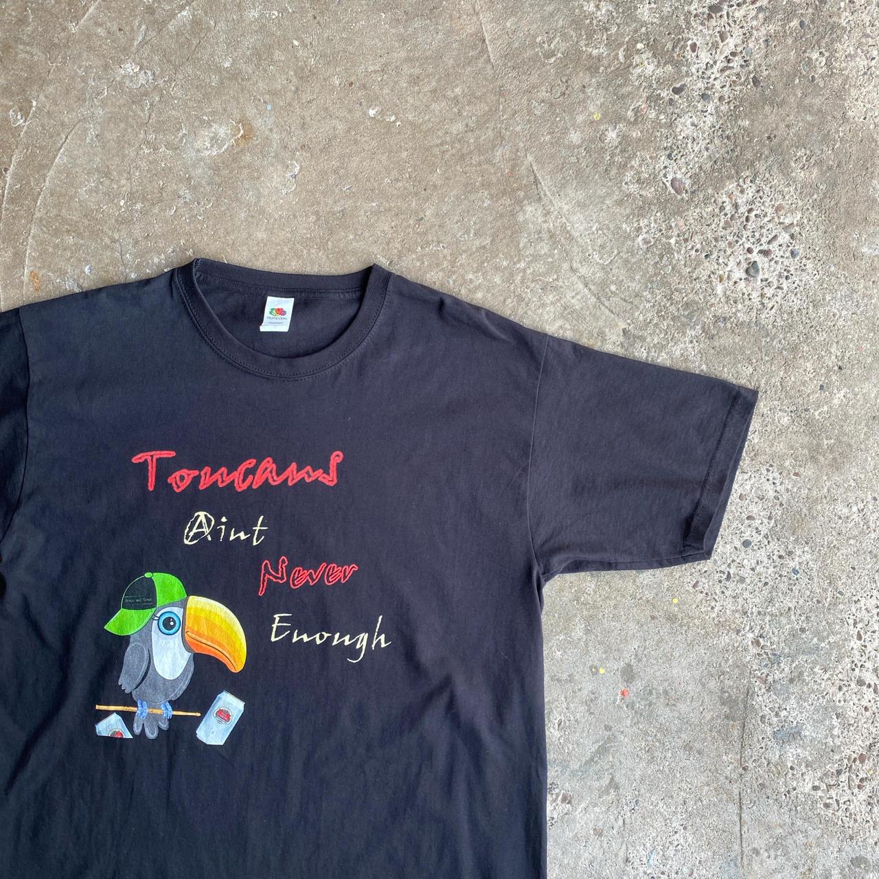 Black Vintage ‘Toucan’ Beer T-Shirt - L