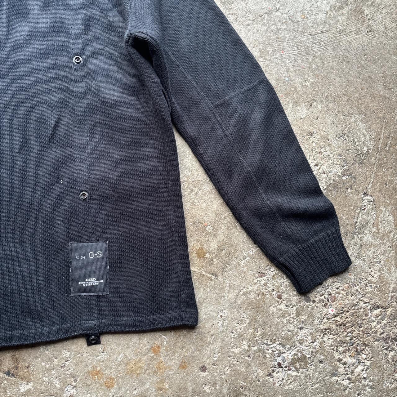 Black G-Star knitted zip-through sweater - XL