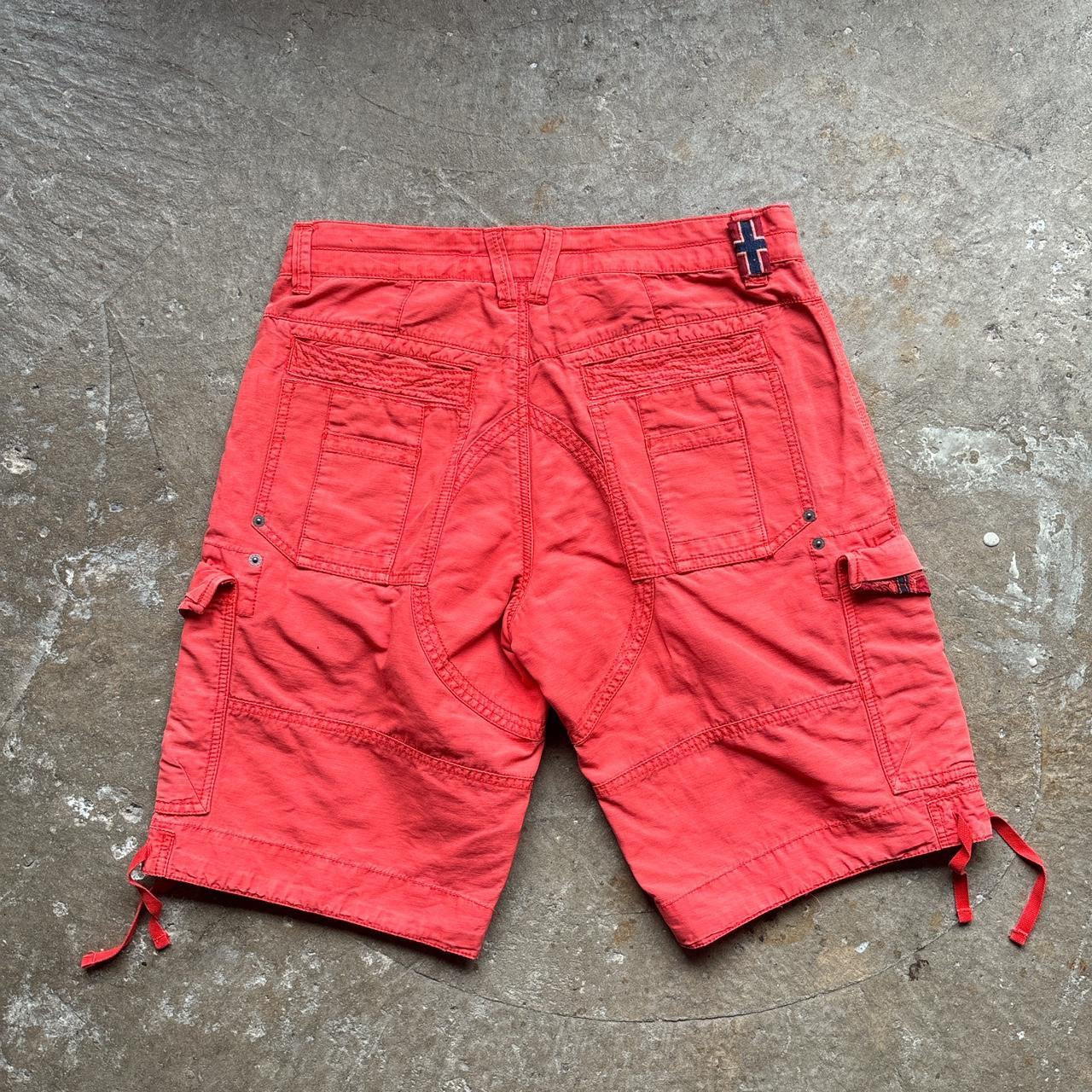 00s Red Napapjiri cargo shorts