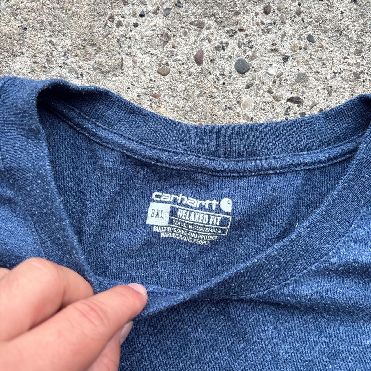 Blue Carhartt pocket tee - XXXL