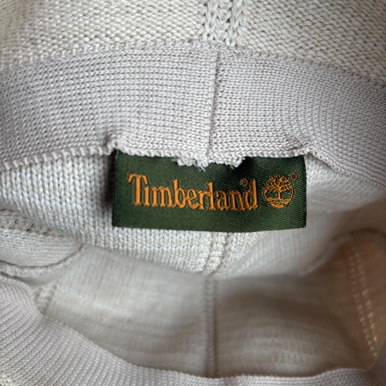 Cream Timberland Knitted Bucket Hat
