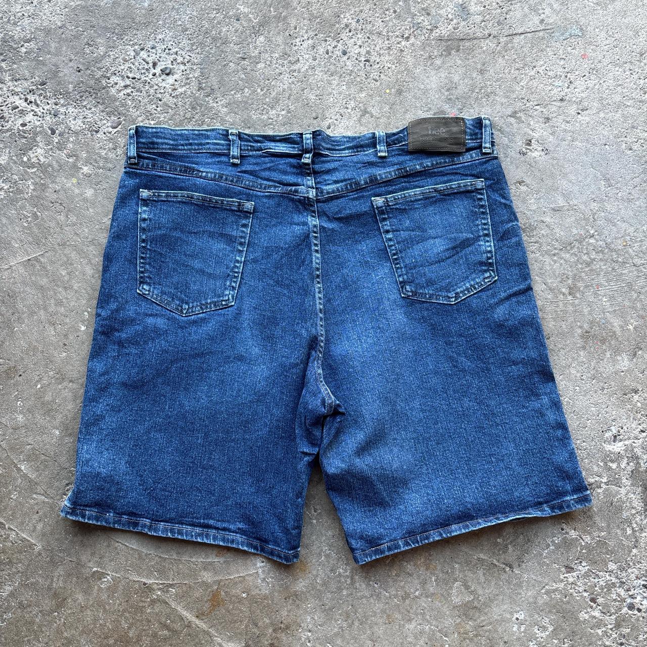 Navy Lee Riders denim shorts