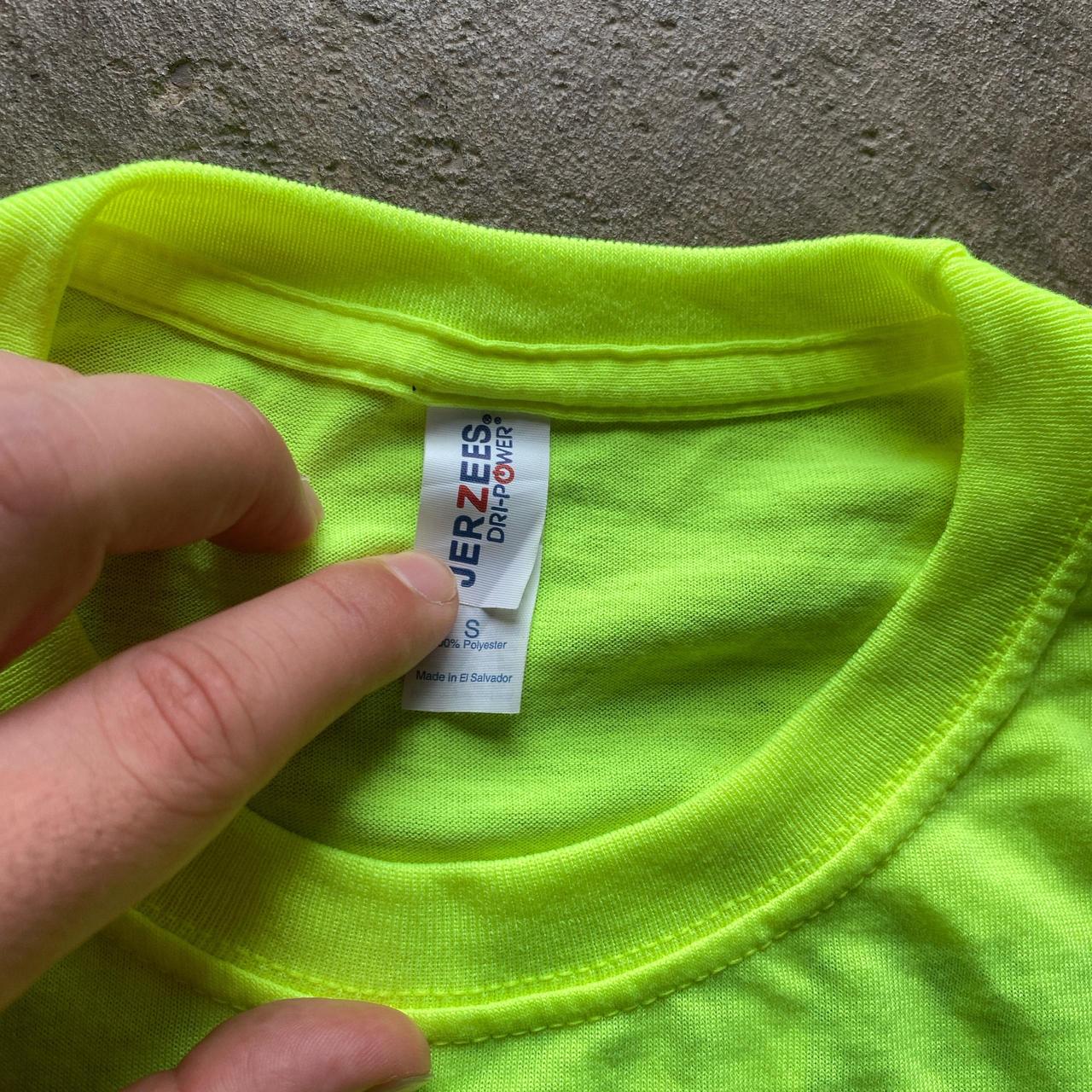 Neon green Beer Run t-shirt - S