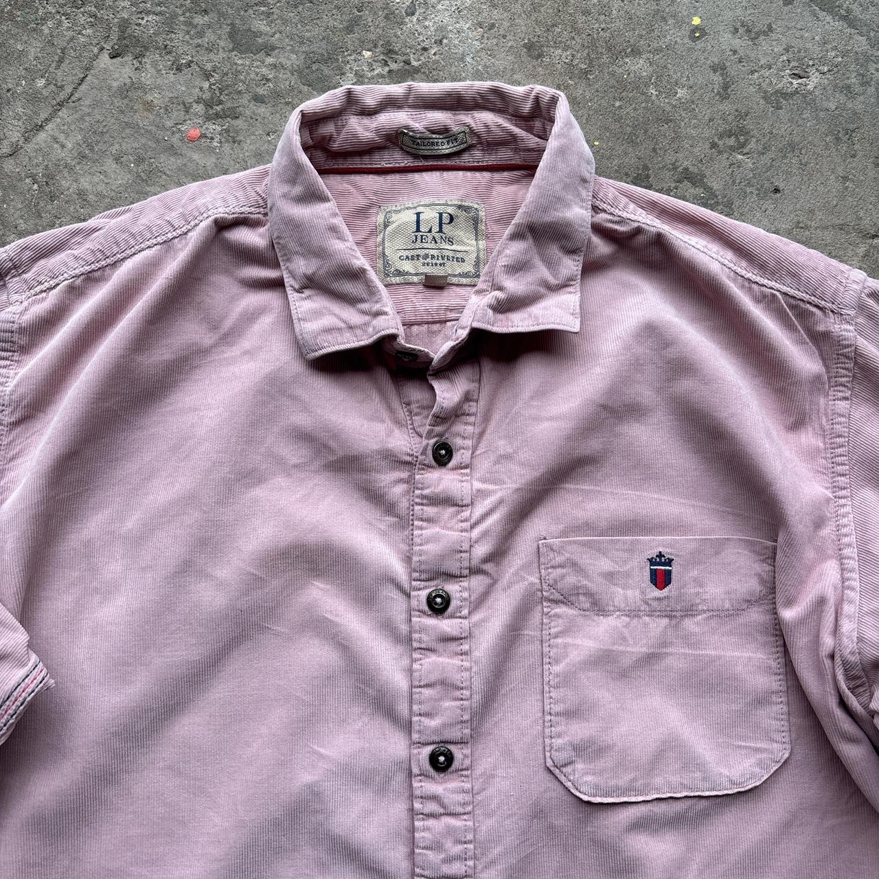 Pink corduroy shirt - L