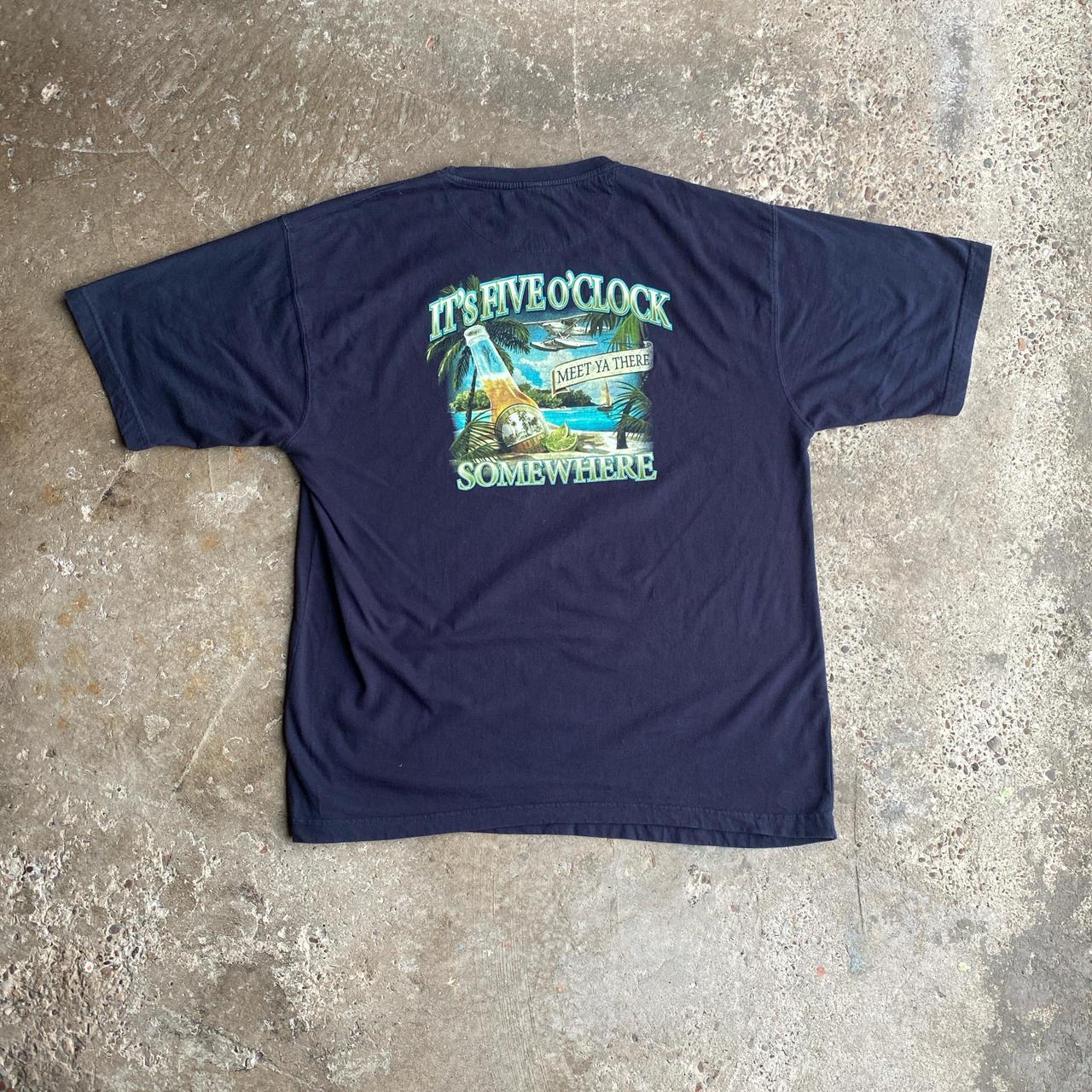 Dark Navy Graphic Bar T-Shirt - 2XL