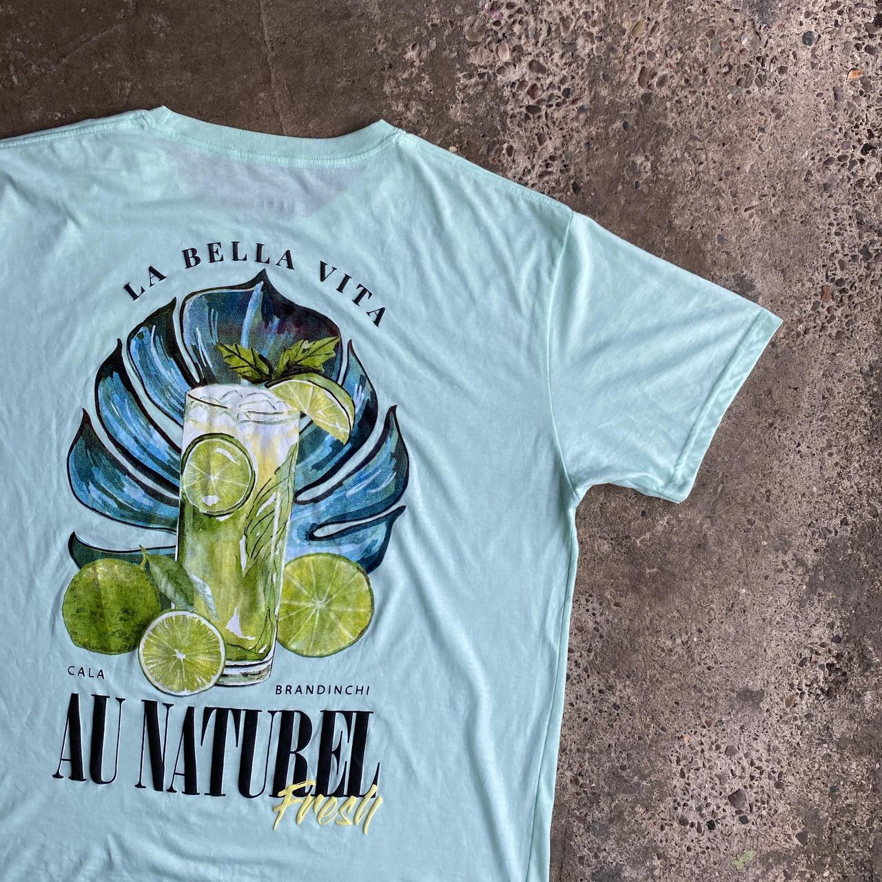 Blue Graphic Bar T-Shirt - 2XL