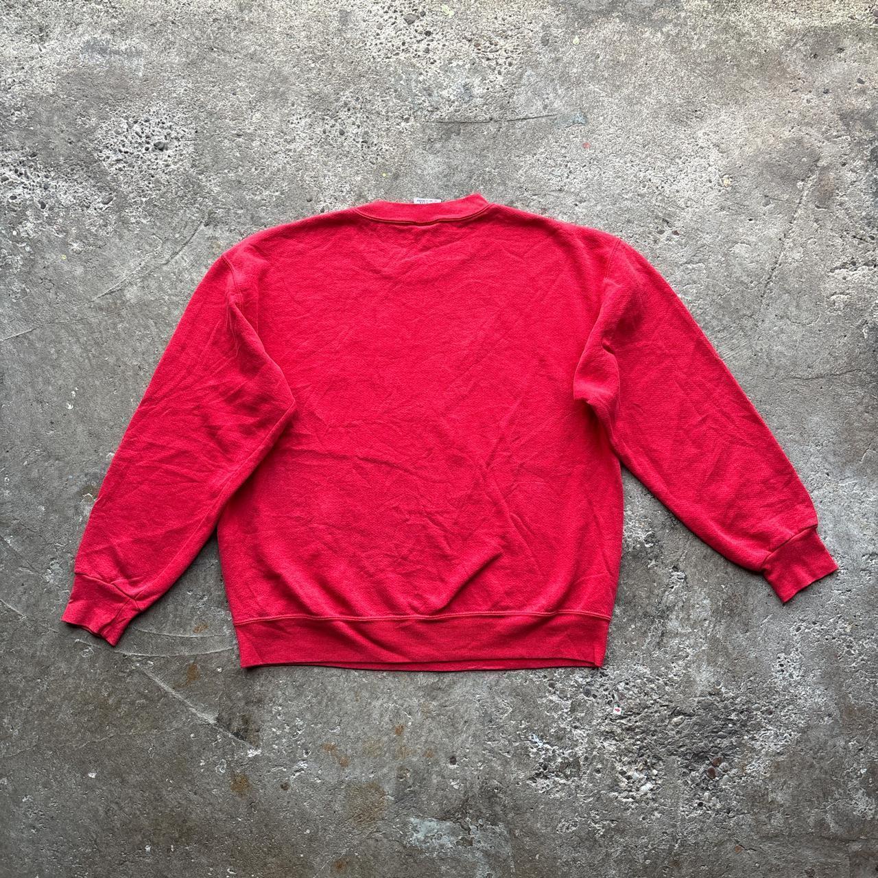 Red Nutmeg sweatshirt with ‘Wisconsin 1994 Rose Bowl’ print
