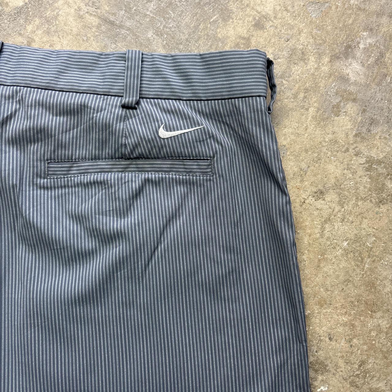 Grey Nike Golf striped shorts - W38