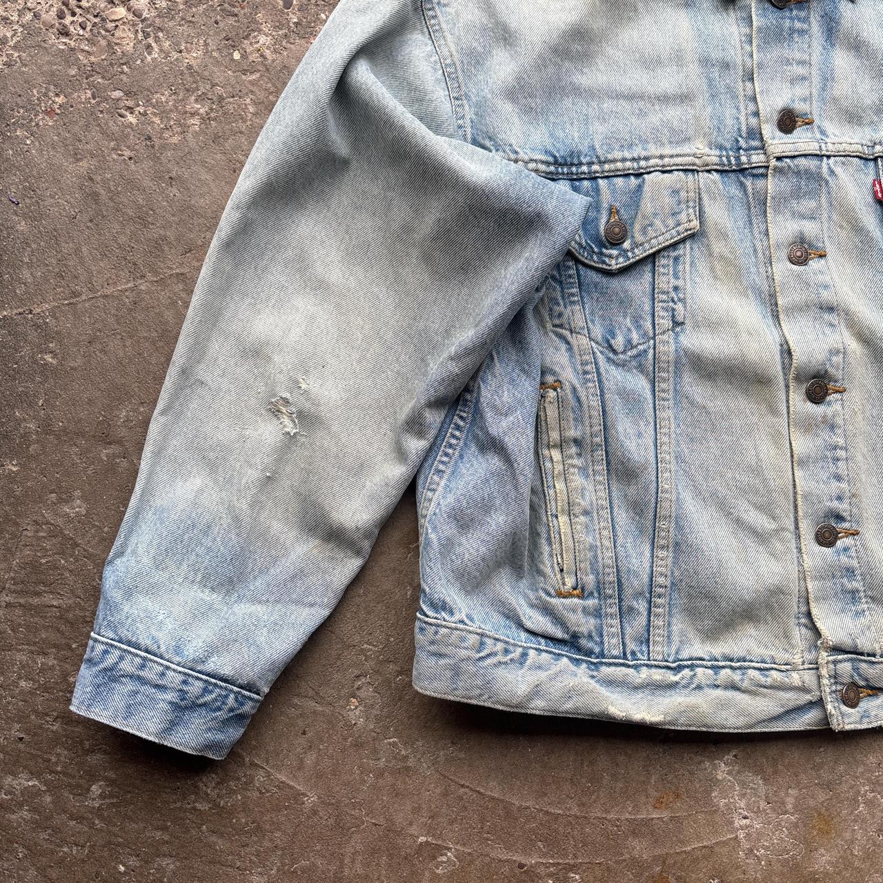 80s Blue Denim Levi’s jacket - XXL